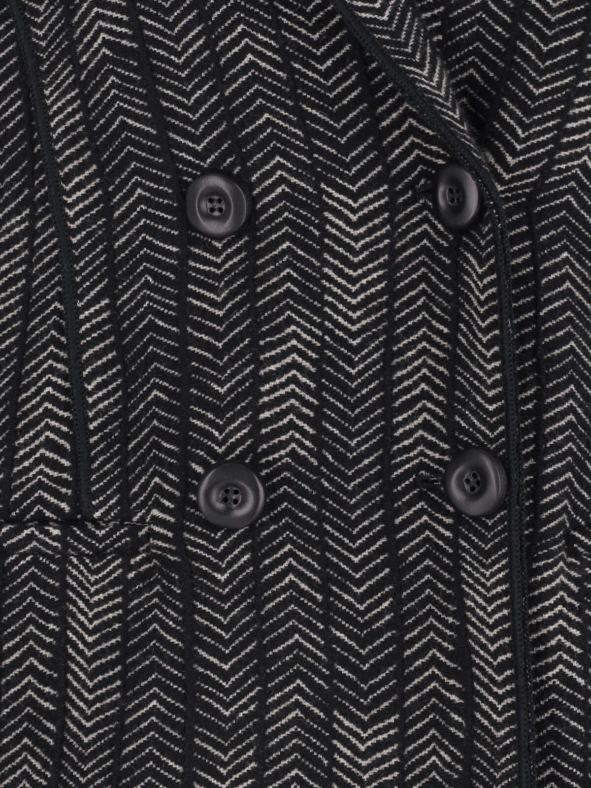 DOUBLE-BREASTED CASHMERE AND VISCOSE BLAZER - 4