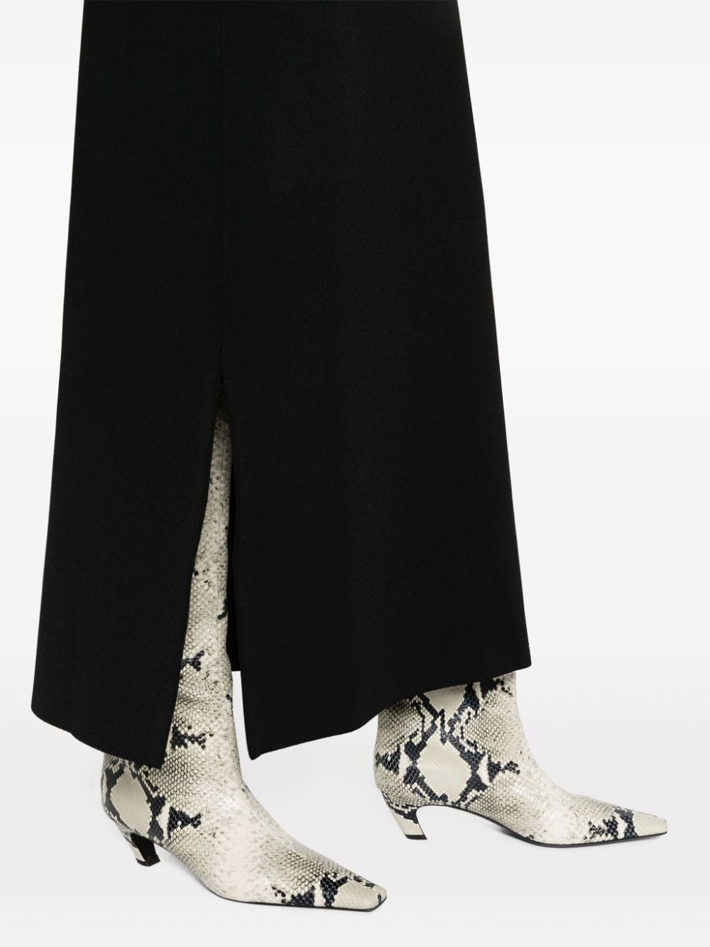 mid-rise straight midi skirt - 5