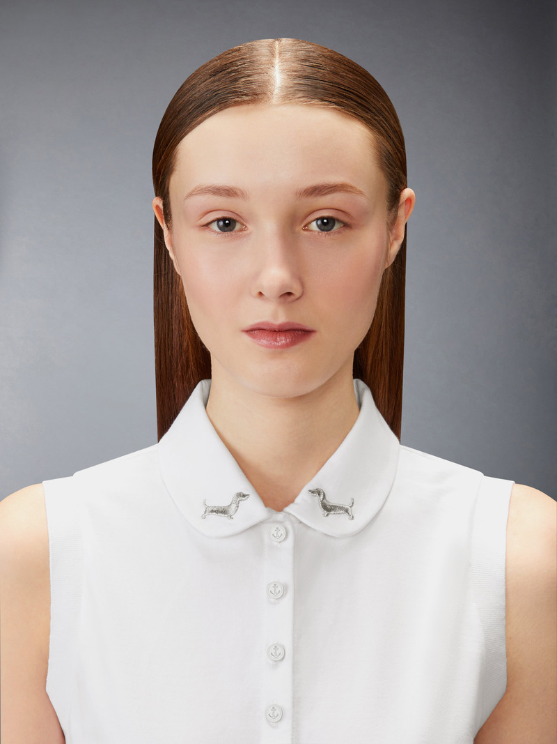 JERSEY EMBROIDERY SLEEVELESS POLO 3