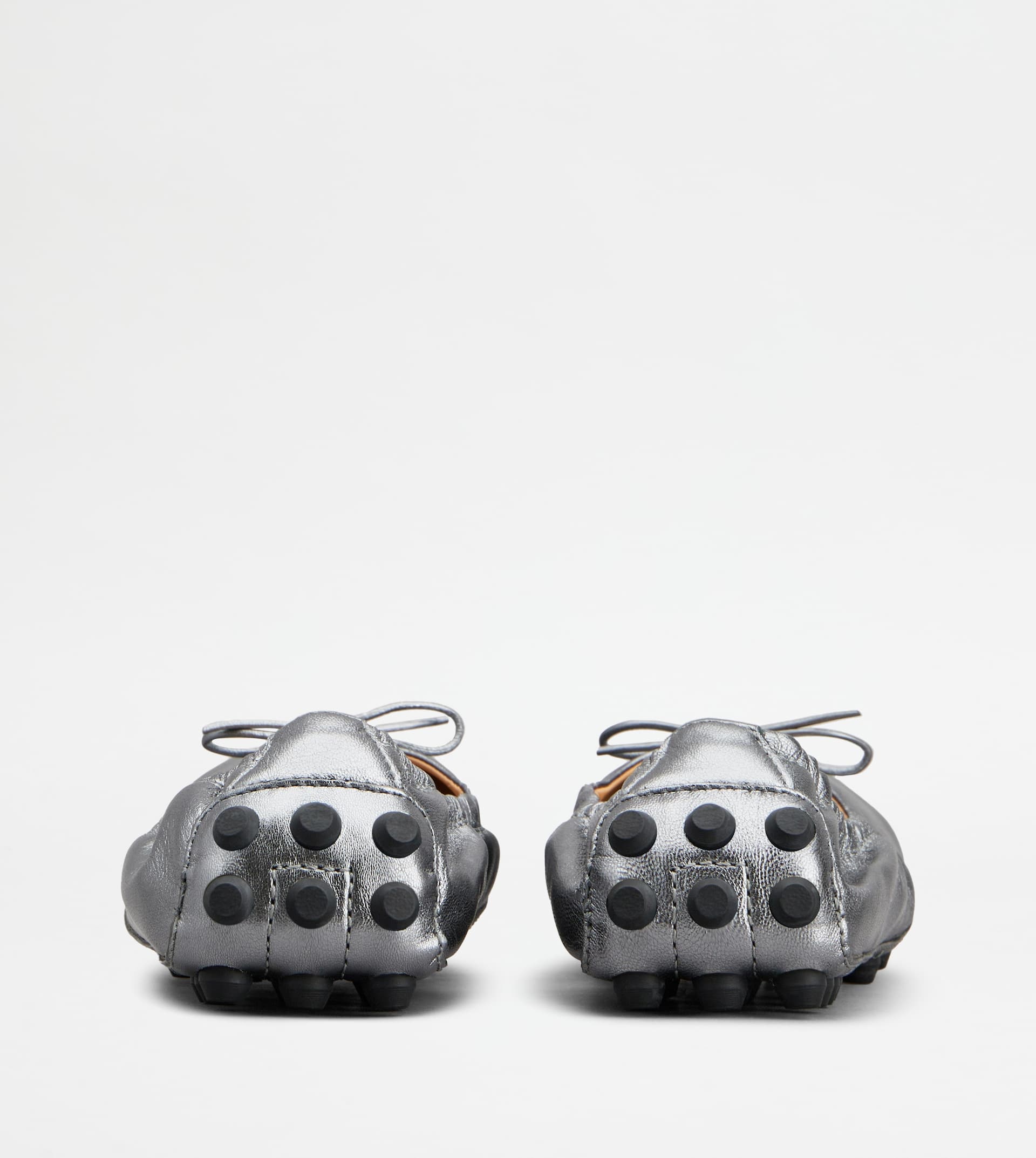 BUBBLE BALLERINAS IN LEATHER - SILVER - 2