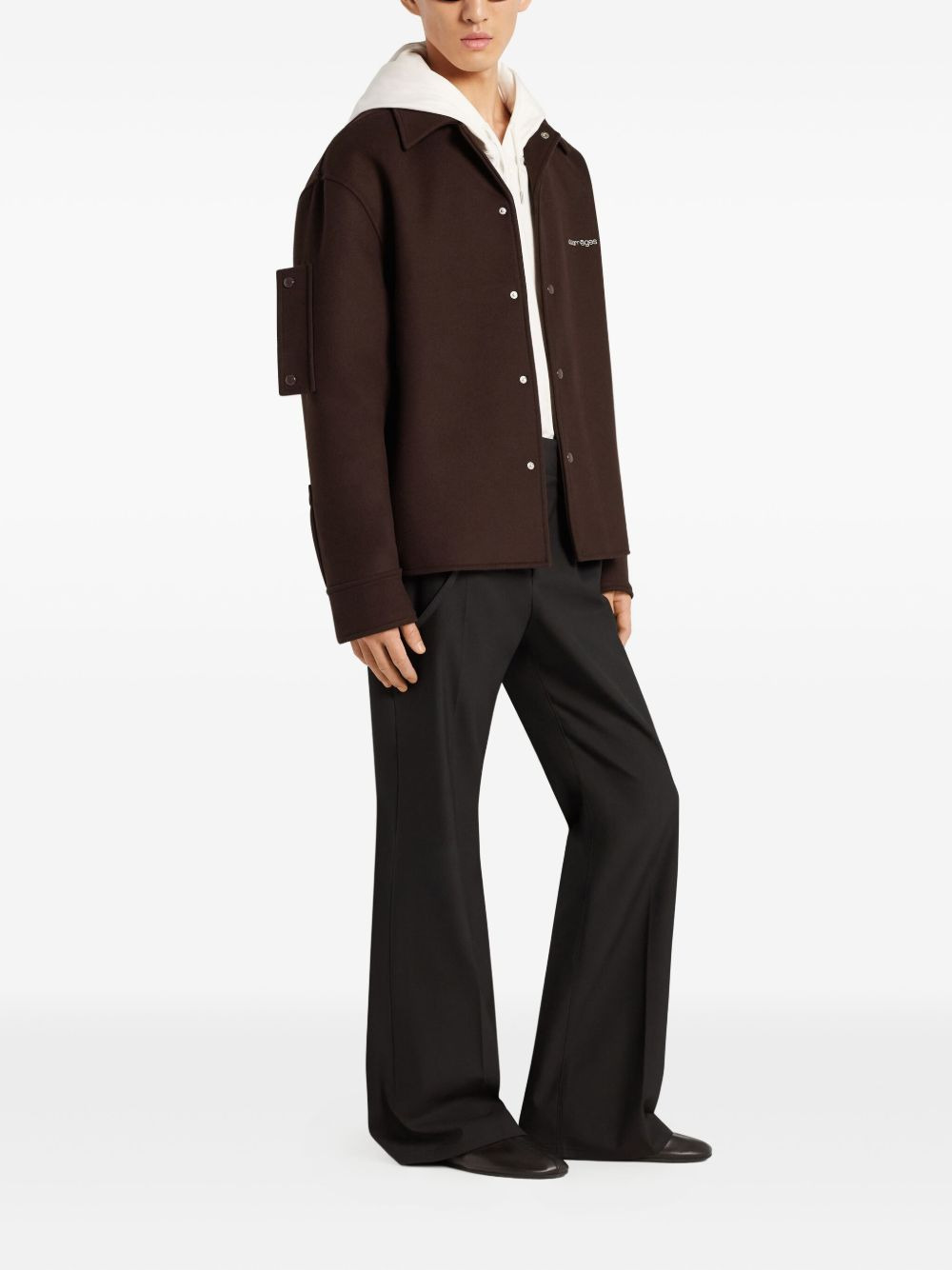 snap-button shirt jacket - 3