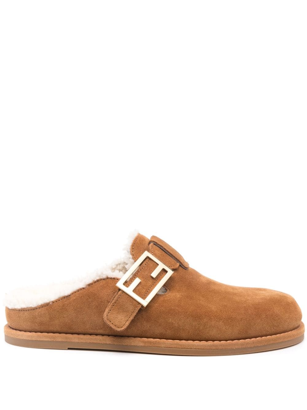 Fendi Feel suede slippers - 1