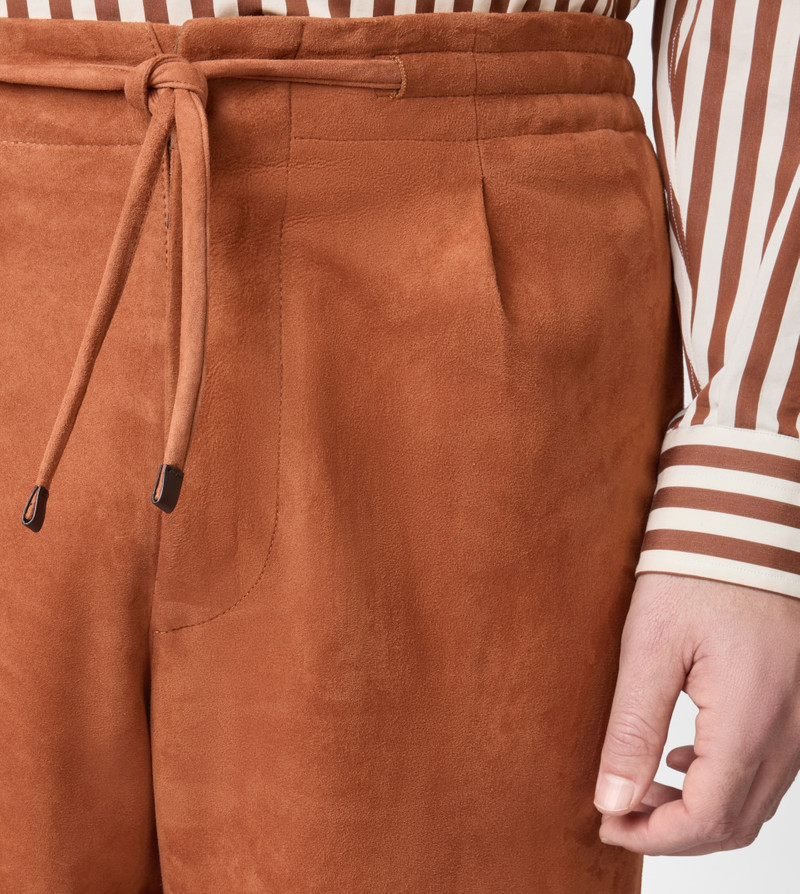 PANTS IN PASHMY SUEDE - ORANGE 5