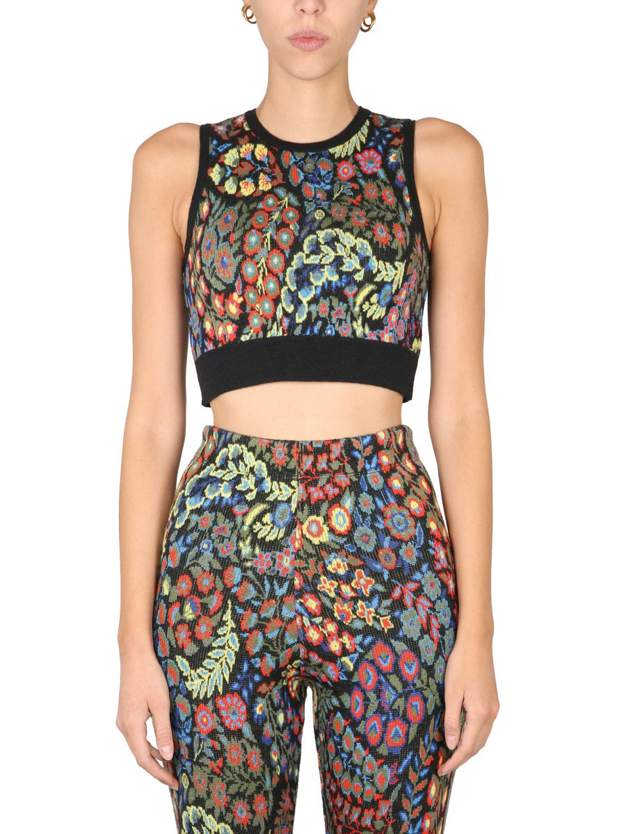 Etro Women Jacquard Wool Blend Top And Leggings - 3