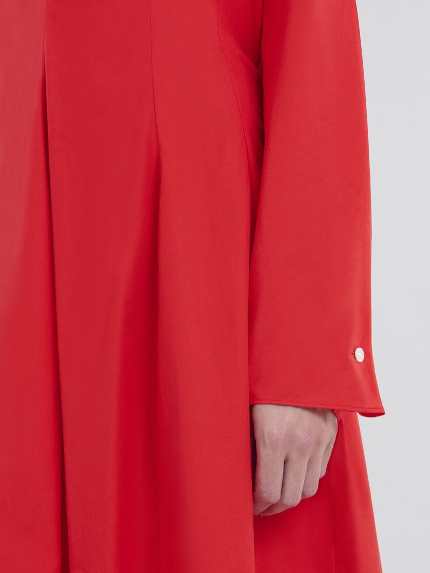 ORGANIC COTTON SHIRT DRESS WITH MARNI SYMBOL - 5