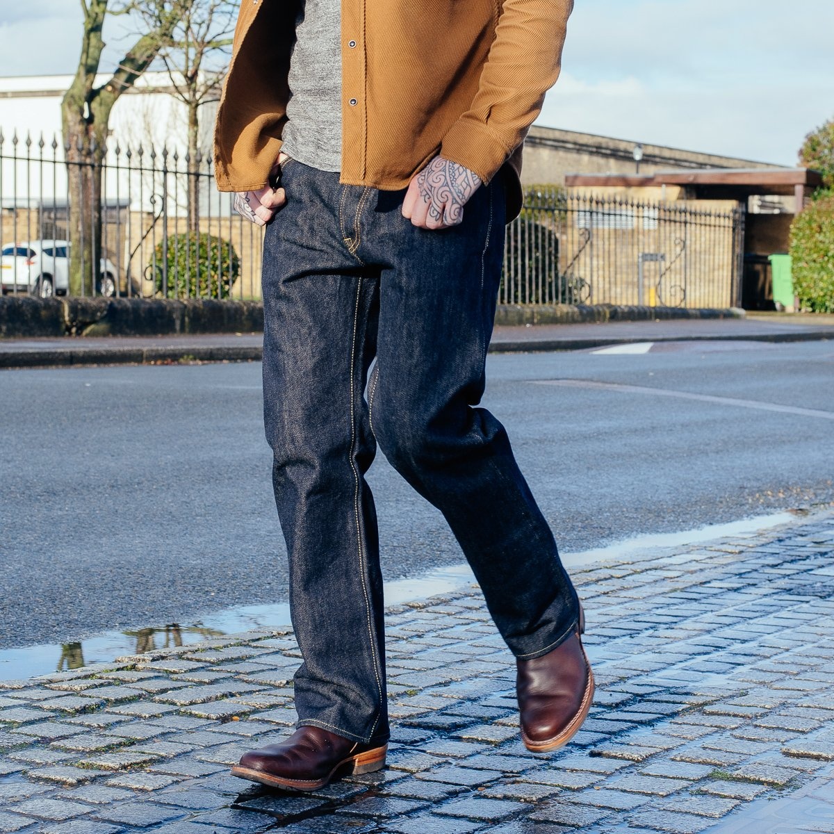 IH-634S 21oz Selvedge Denim Straight Cut Jeans - Indigo - 6
