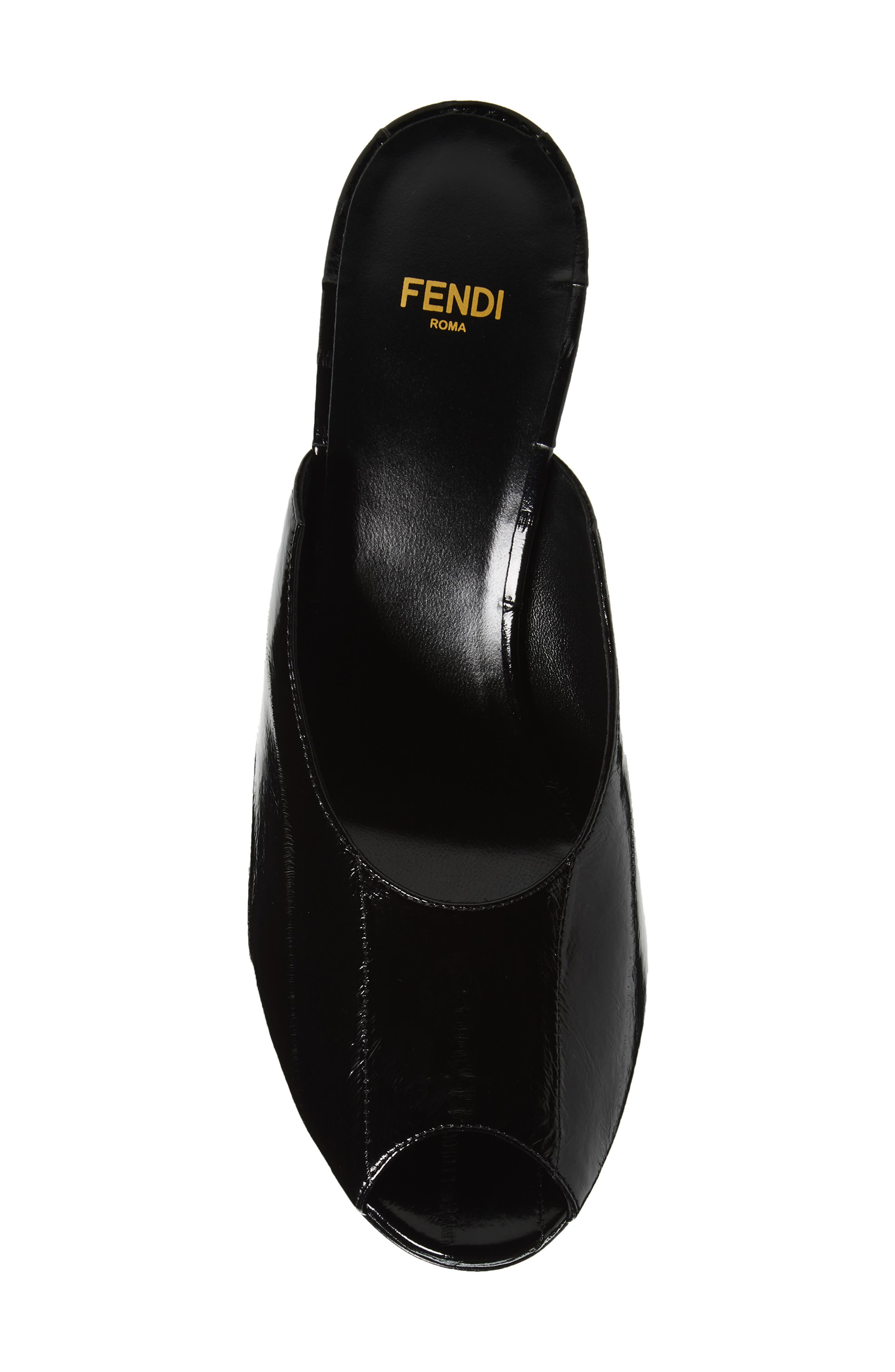 Fendi Show Genuine Eel Wedge Mule in Nero at Nordstrom - 5