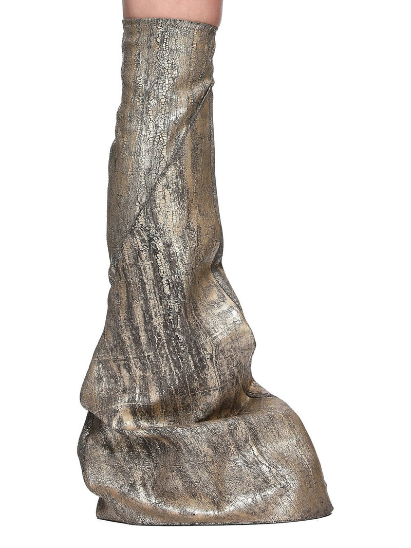 Gold Hollywood Fetish Tall Boots 1