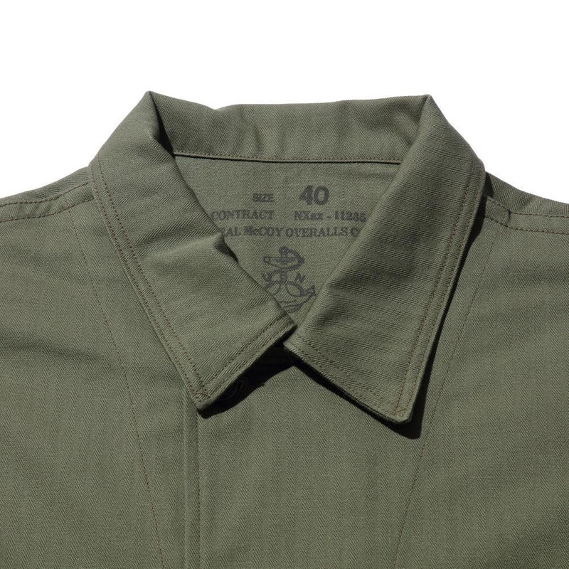 The Real McCoys The Real McCoy's N-3 Utility Jacket (Model 220) Olive outlook