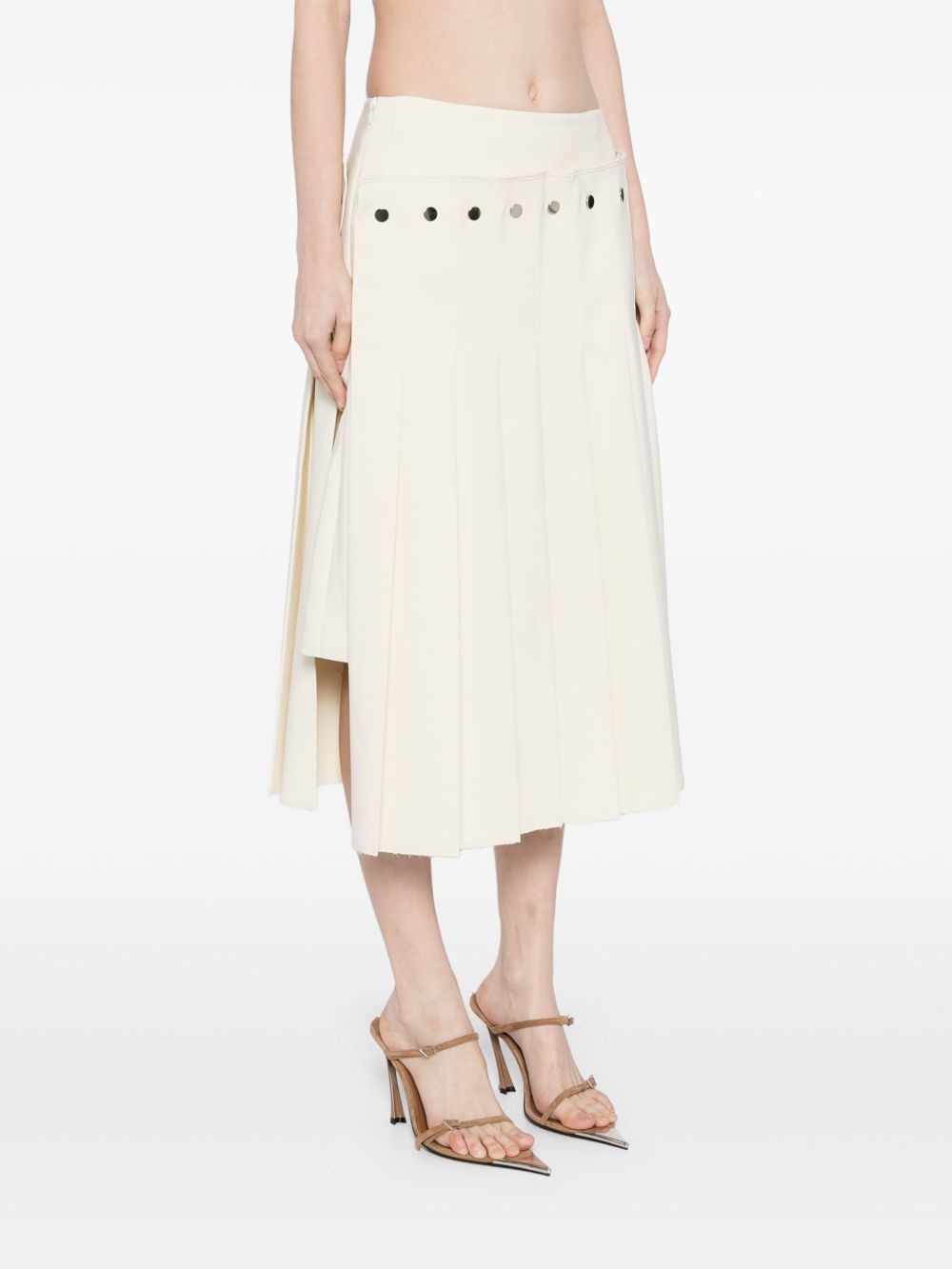 double layered pleated skirt - 3