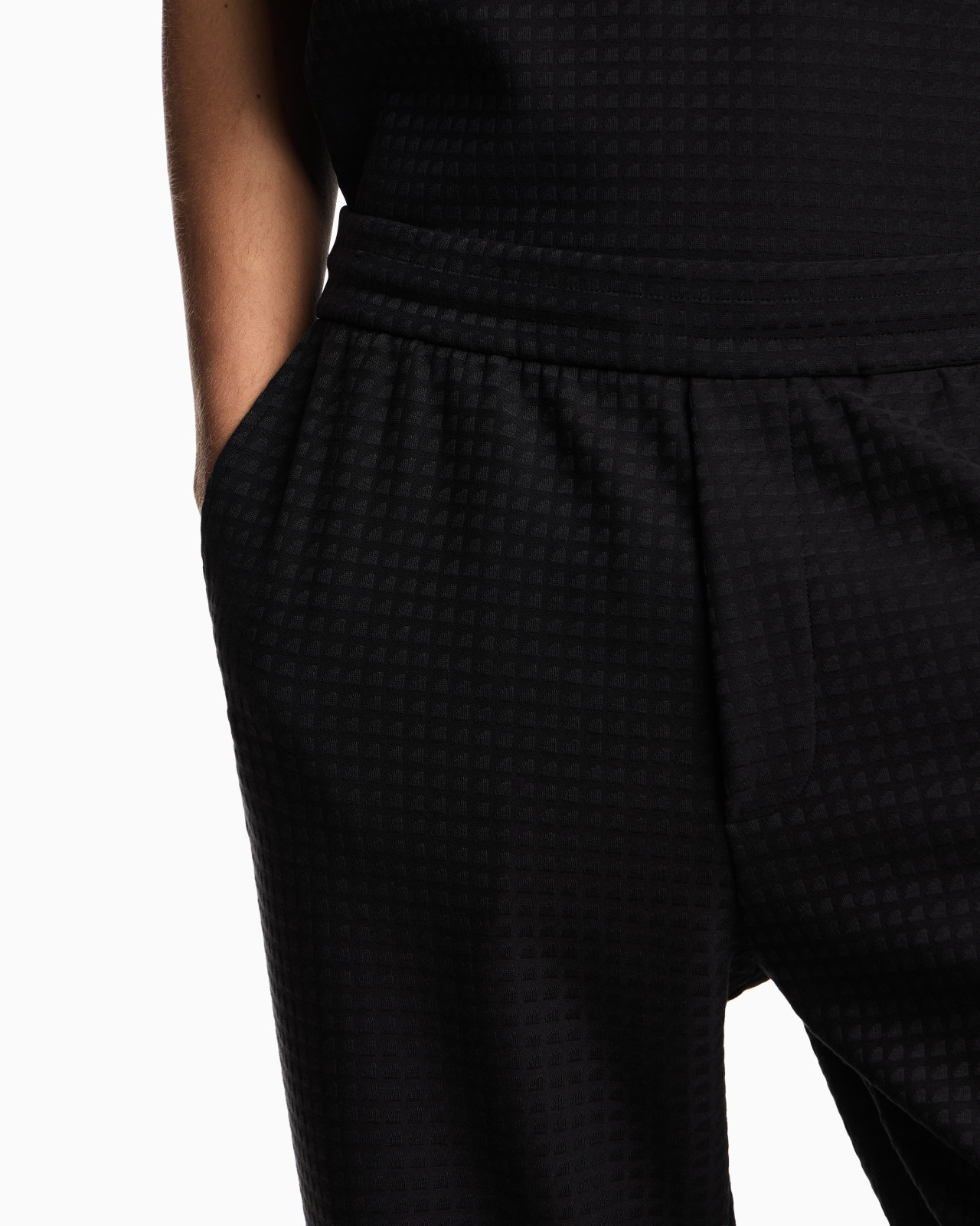 ASV LYOCELL-BLEND JACQUARD JERSEY TROUSERS - 5