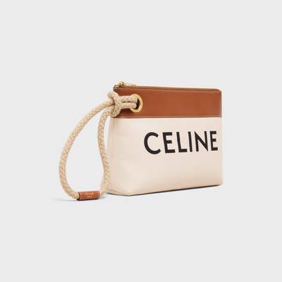 CELINE Pouch Marin in Textile with Celine Print and Calfskin outlook
