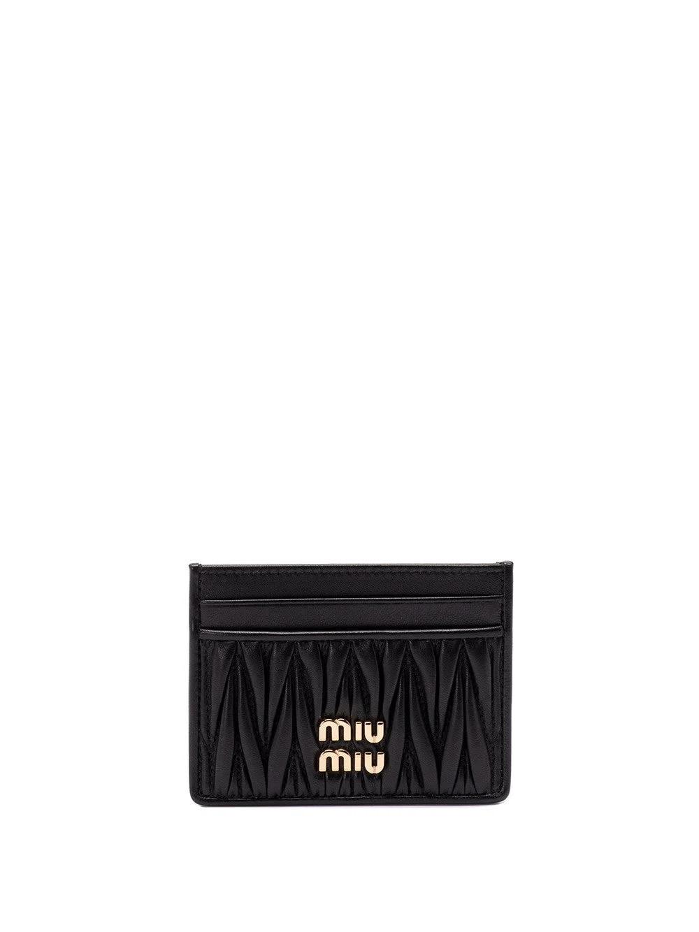 Miu Miu Women Matelassé Nappa Leather Card Holder - 1