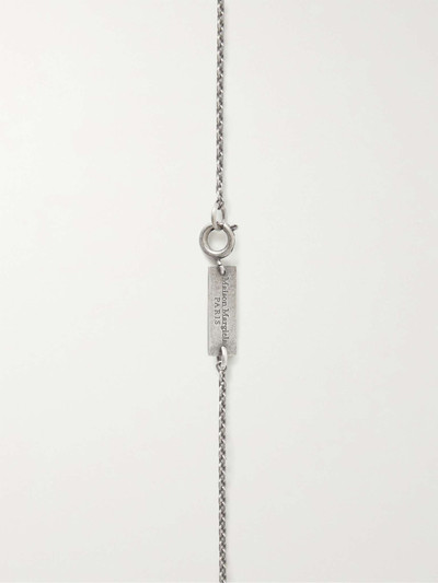 Maison Margiela Engraved Burnished Silver-Tone Necklace outlook