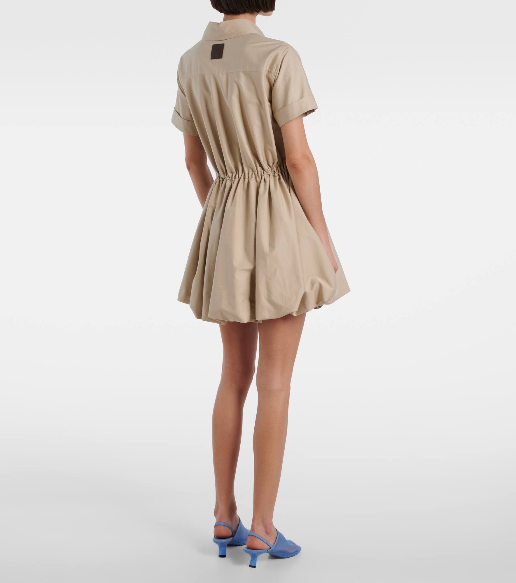 Cotton and silk shirt dress - 3