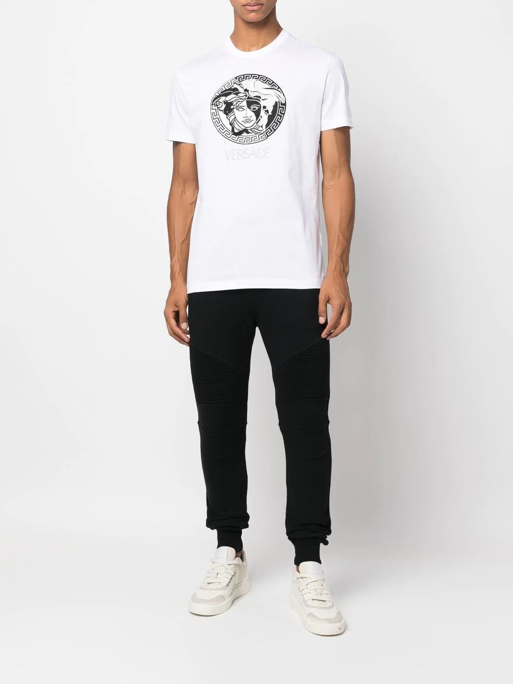 embroidered Medusa head T-shirt - 2