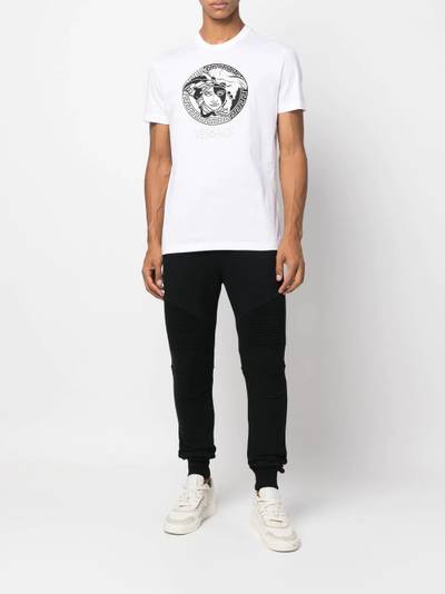 VERSACE embroidered Medusa head T-shirt outlook