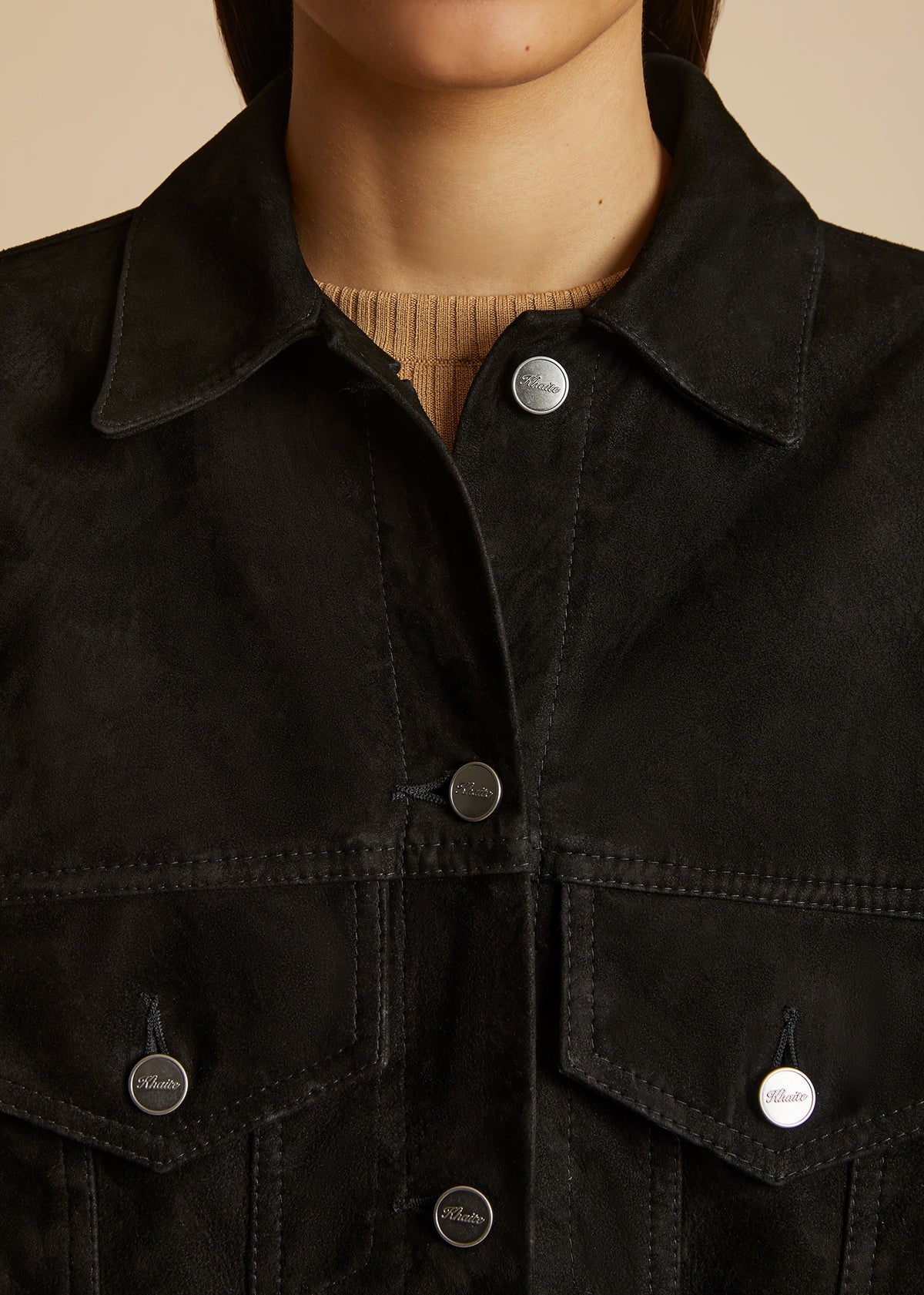 The Ross Jacket in Black Suede - 5