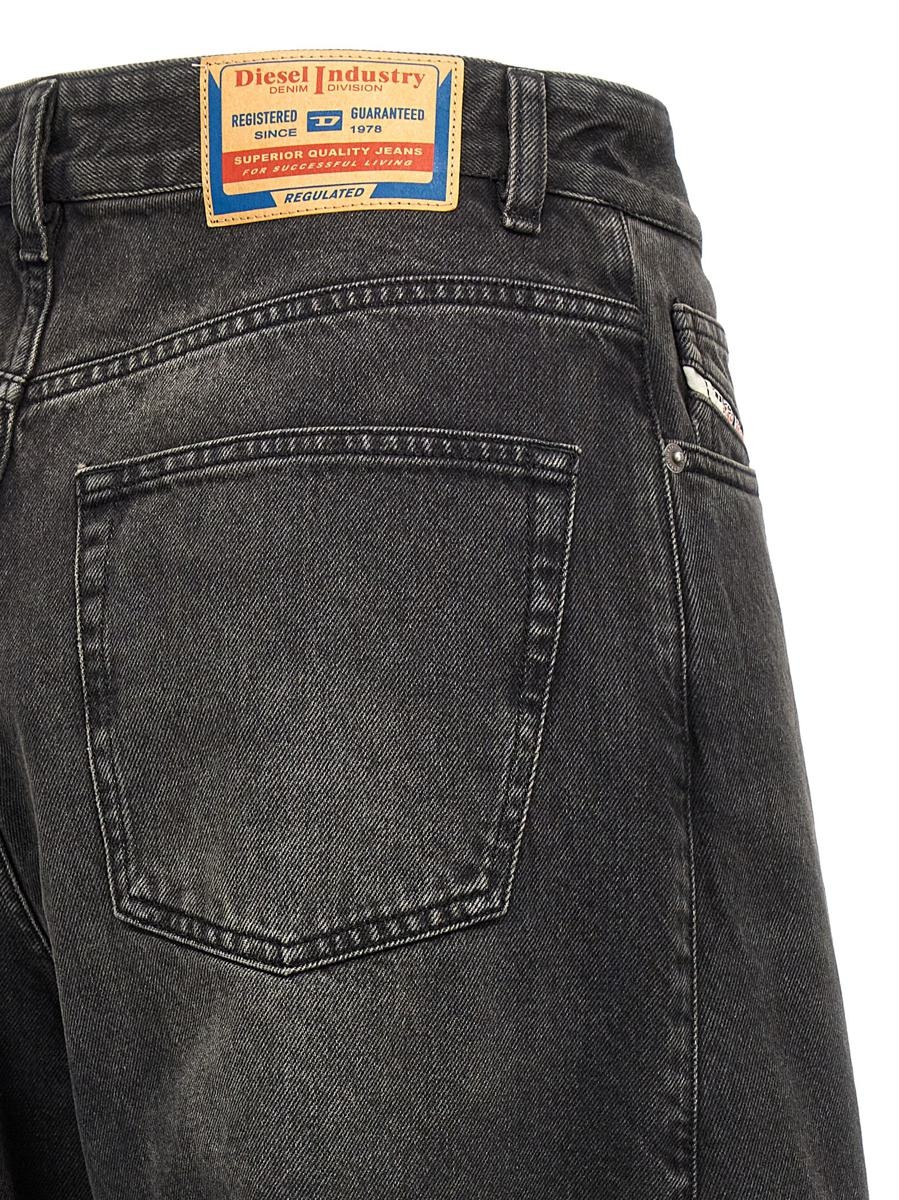 DIESEL◆デニム｜Straight Jeans D-Syren 0cbdg Women's Relaxed Jeans | Black/Dark grey | Diesel D-Syren