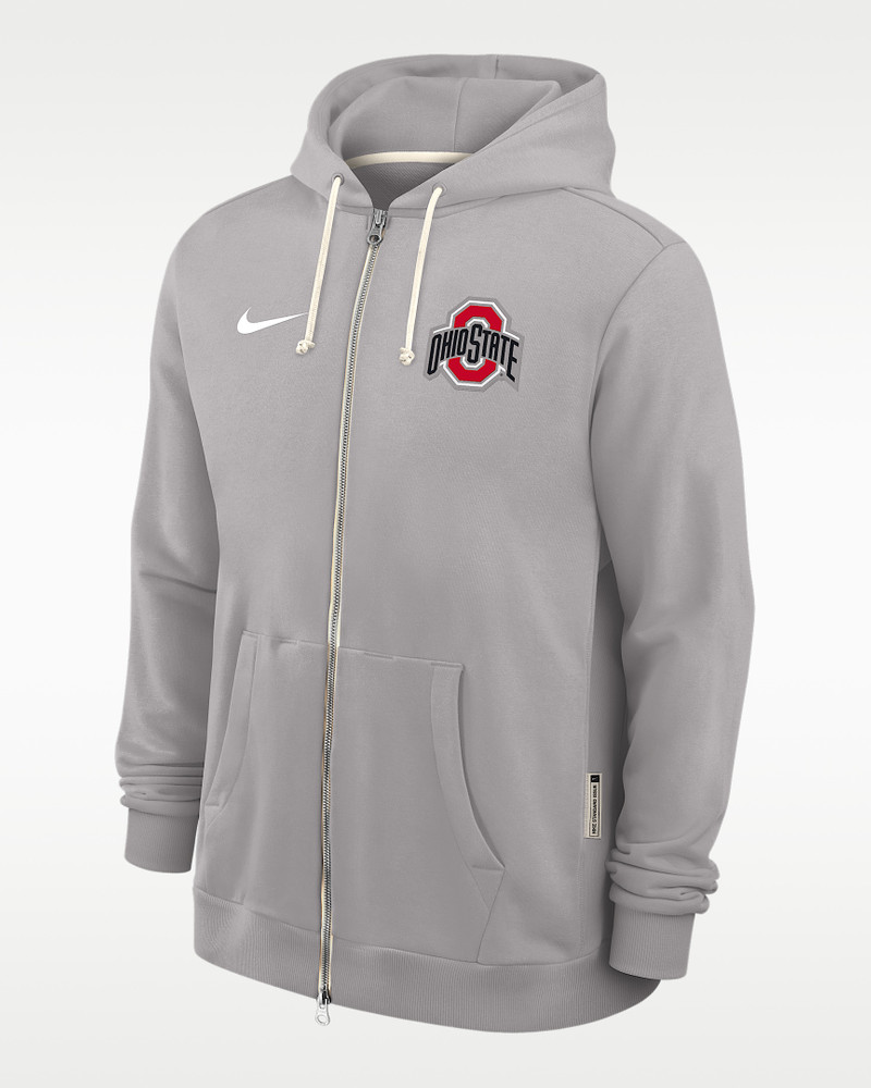 Ohio State Sideline Men's Nike Dri-FIT College Full-Zip Hoodie 1