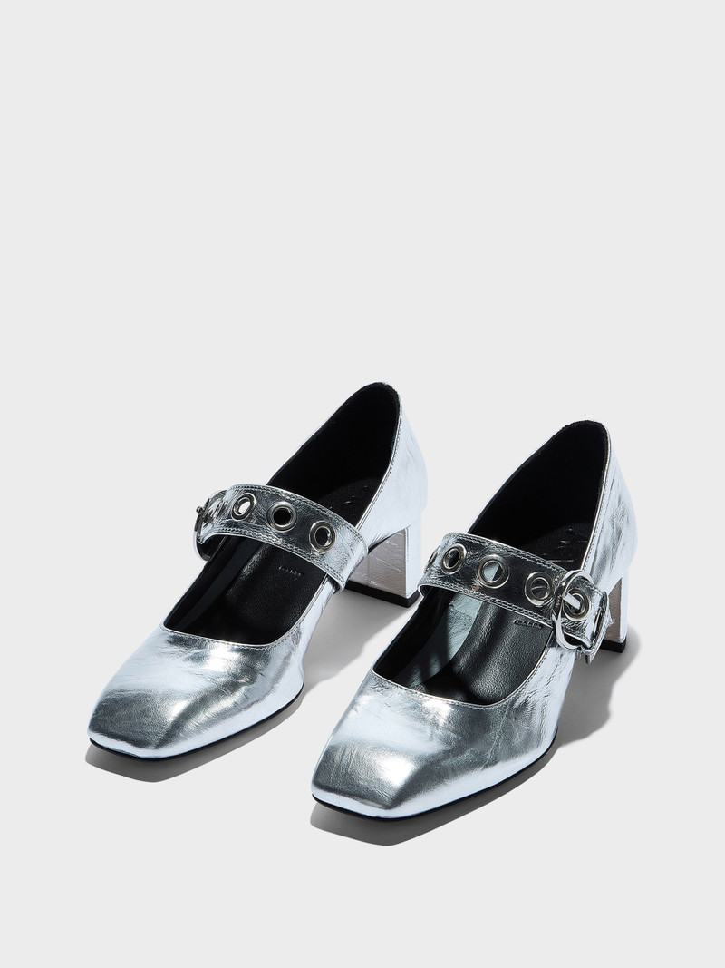 Lina Eyelet Mary-Jane Pumps 3