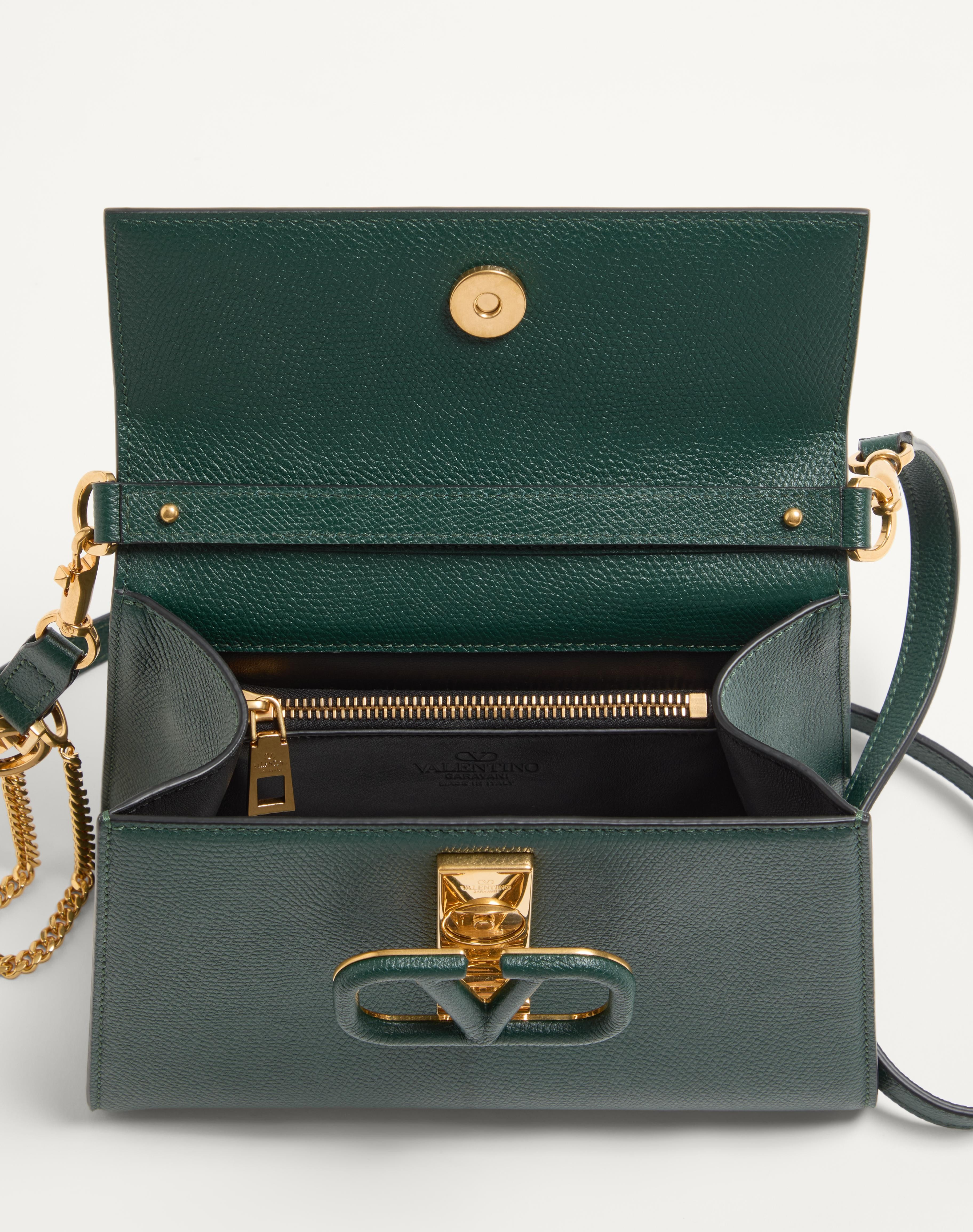 SMALL VSLING GRAINY CALFSKIN HANDBAG - 6