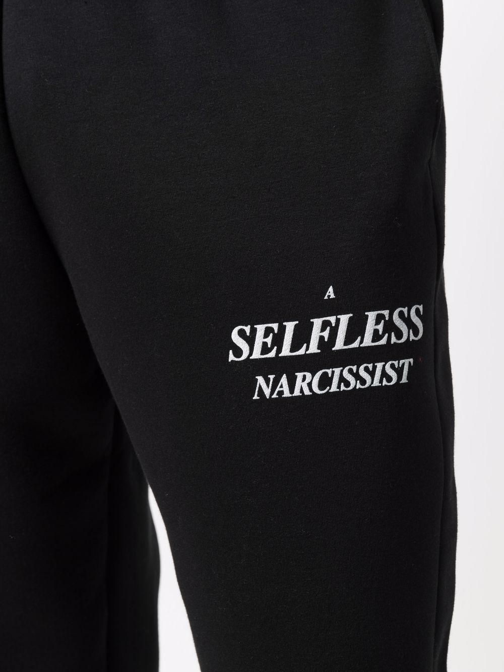 slogan-print slim-fit track pants - 5