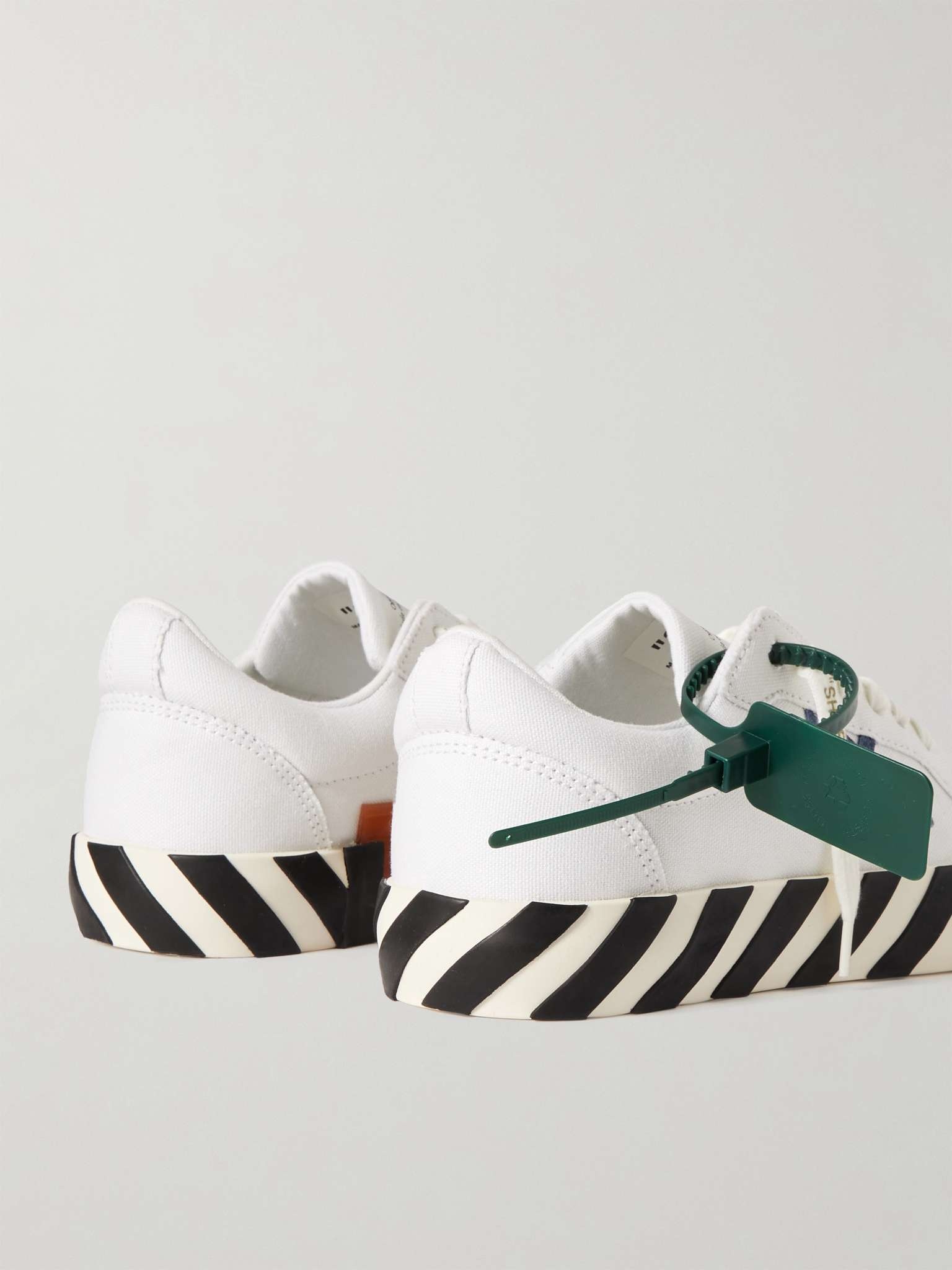 Suede-Trimmed Canvas Sneakers - 5