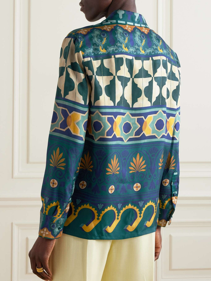 Printed silk-twill shirt 4