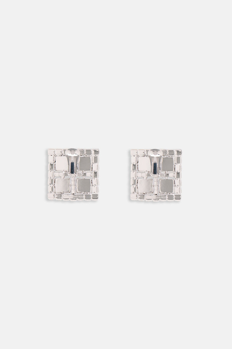 Alessandra Rich CRYSTAL SQUARE EARRINGS outlook
