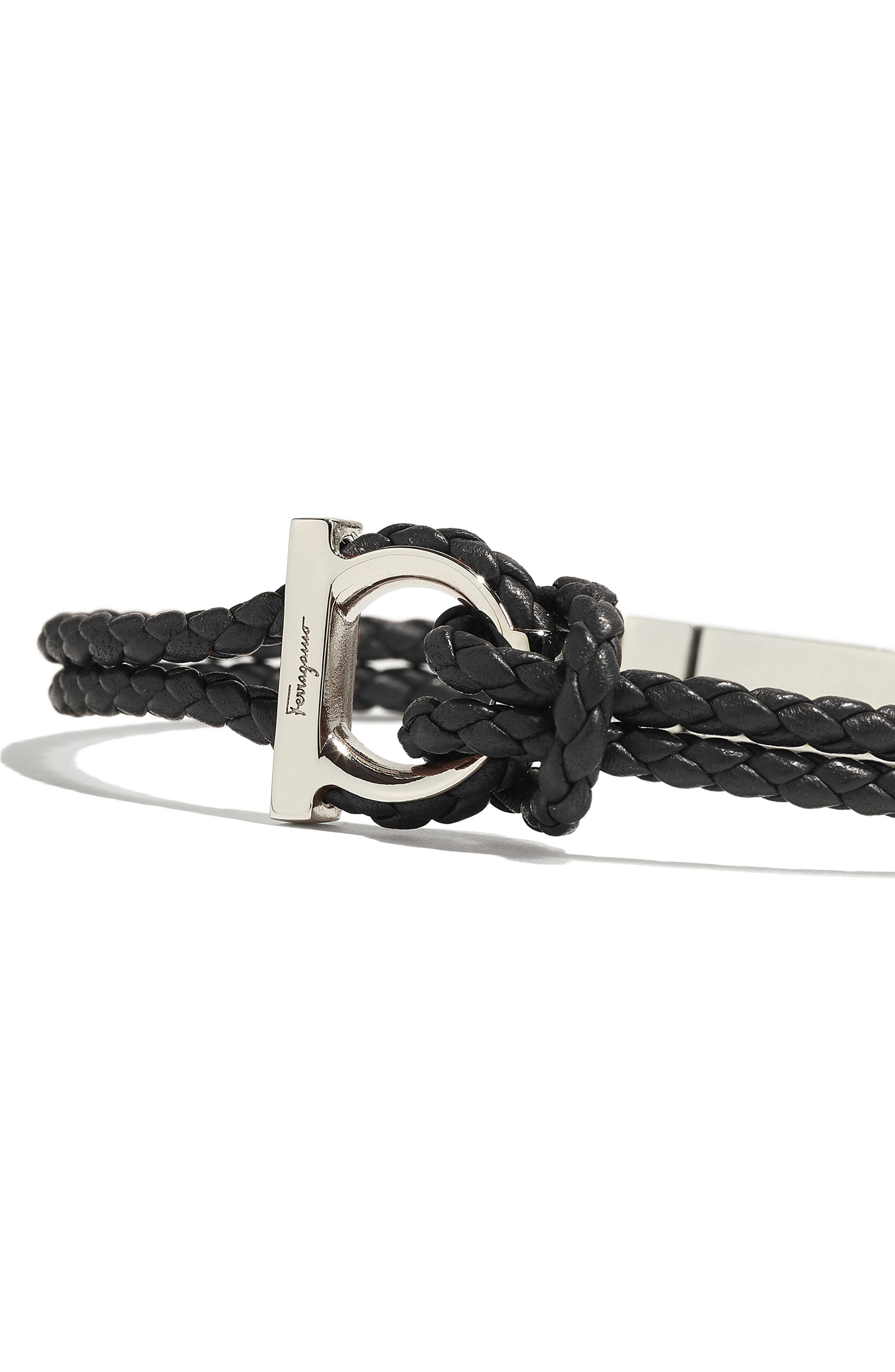 Men's Braided Leather Bracelet - 2