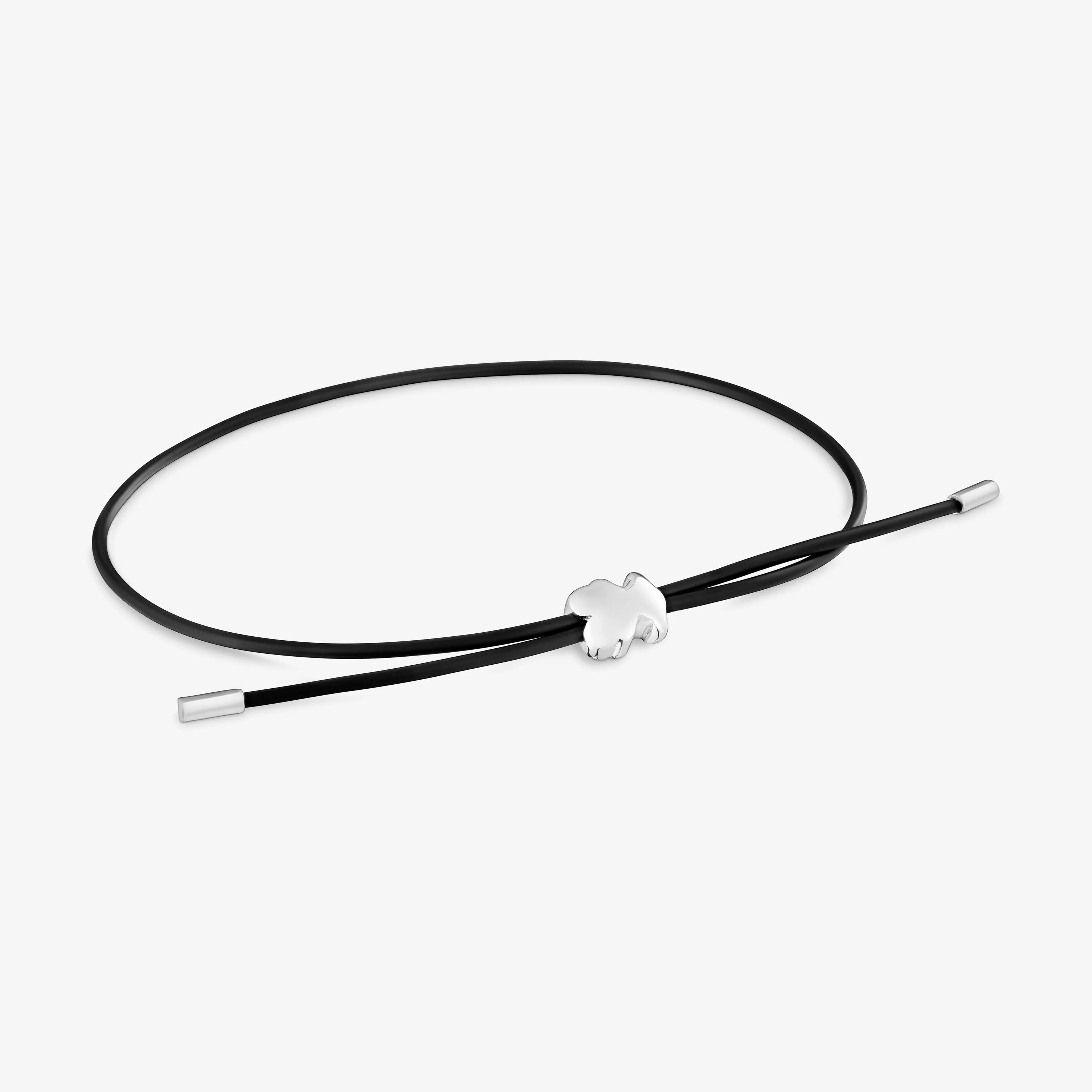 7 mm silver and rubber bear Bracelet TOUS Bold Motif - 1