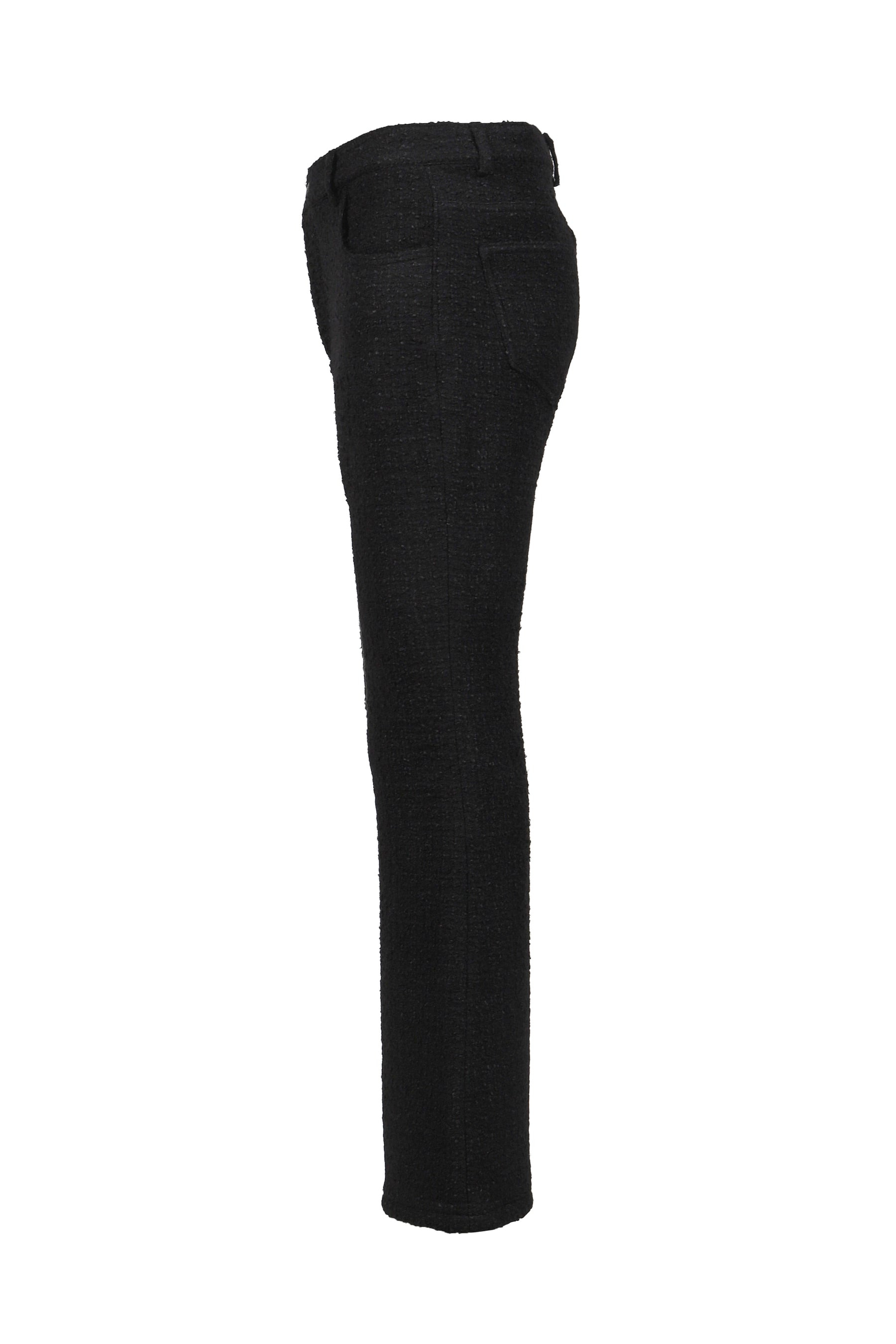 FIVE POCKET FLARE TROUSERS / BLK - 3