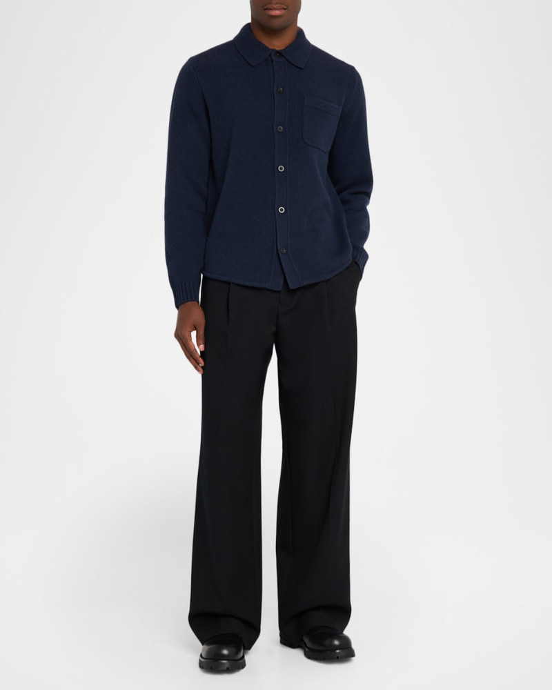 Vince Men's Wool Sweater Shirt with Pocket outlook
