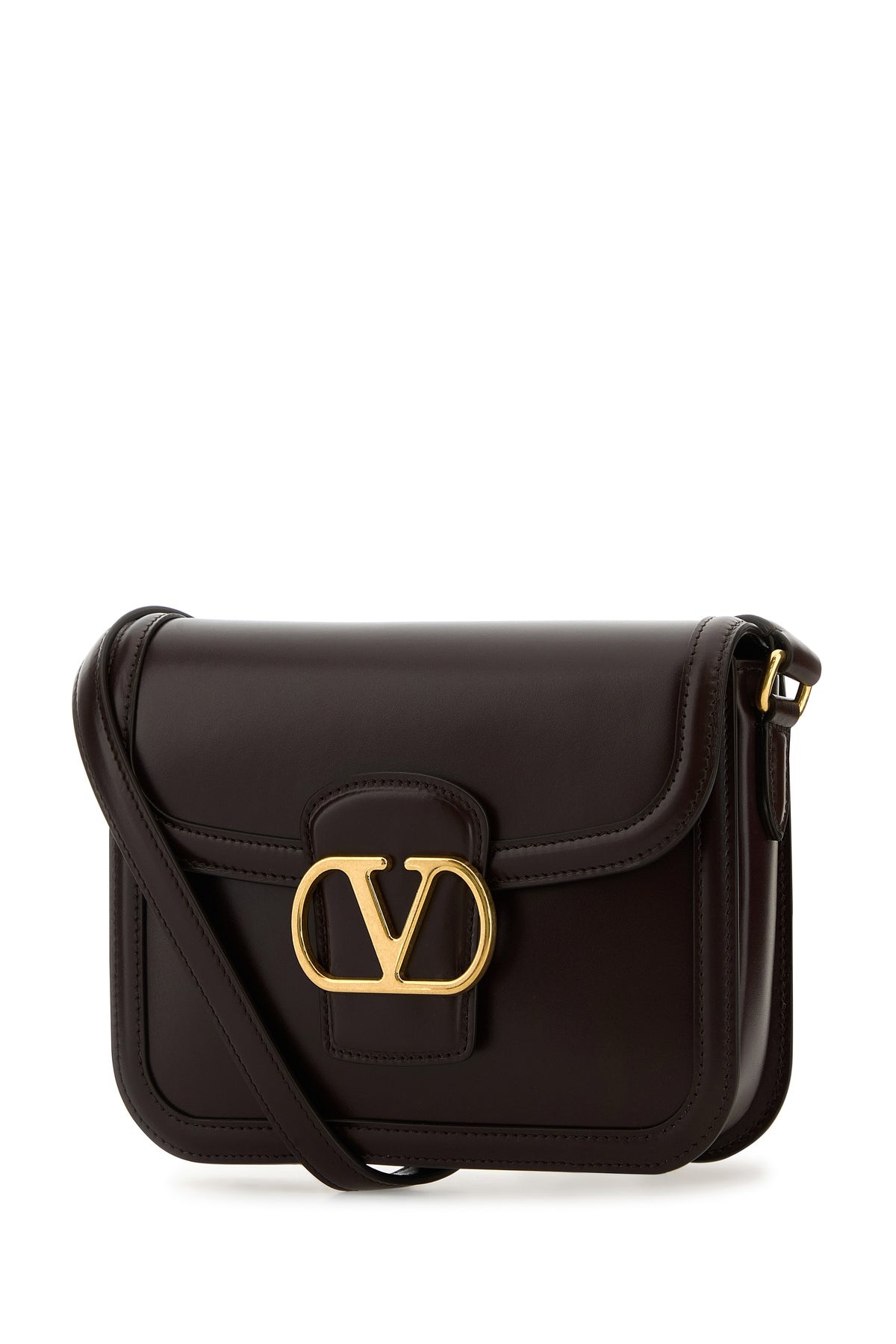 Chocolate leather 9TO5 shoulder bag - 2