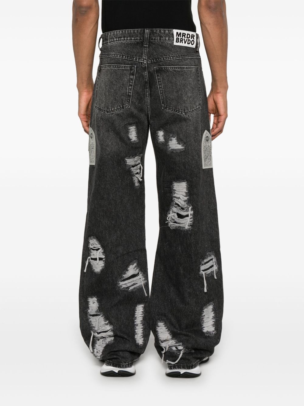 Side Patch Relaxation jeans - 4