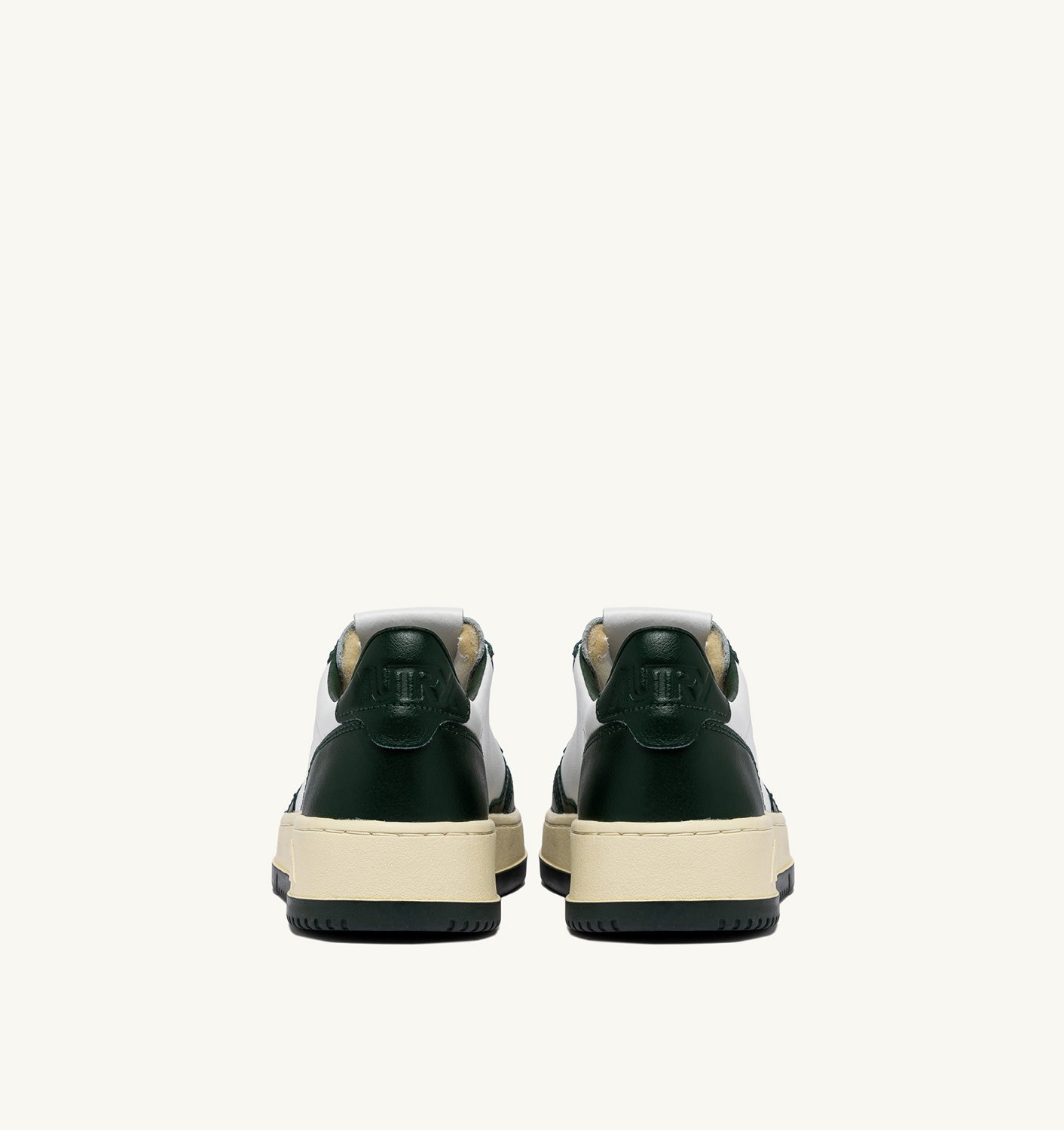 MEDALIST LOW BICOLOR SNEAKERS IN WHITE AND MOUNTAIN LEATHER - 3