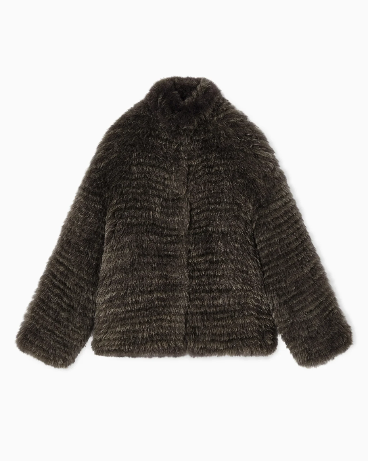 TWO-TONE CASHMERE OVERSIZED BLOUSON - 1
