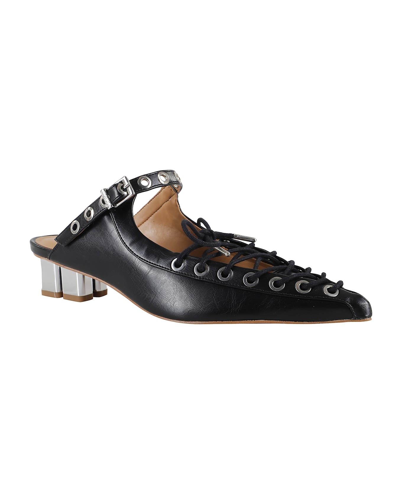 Slipper-mule In Black Polyuretan - 2