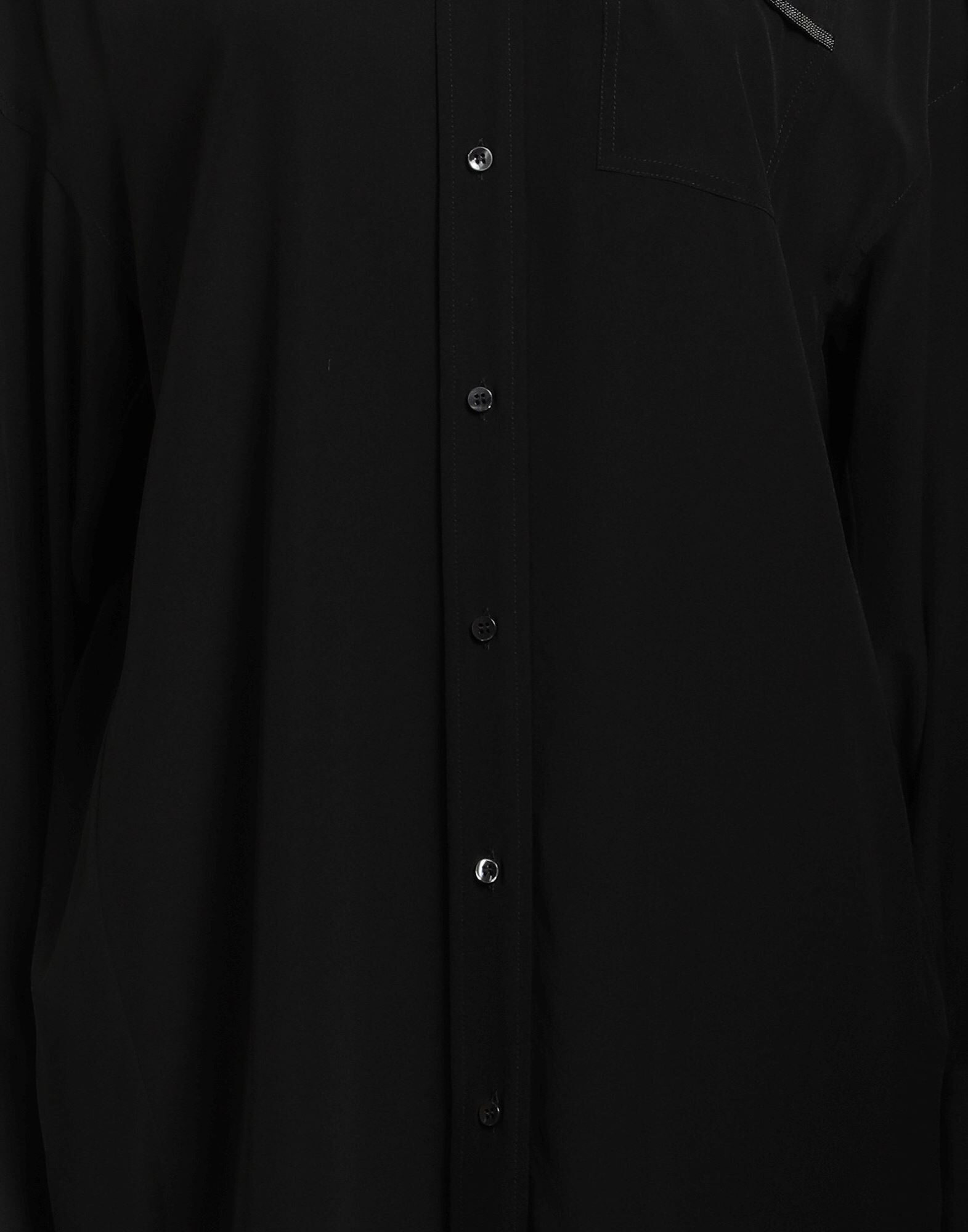 Black Women's Silk Shirts & Blouses - 4