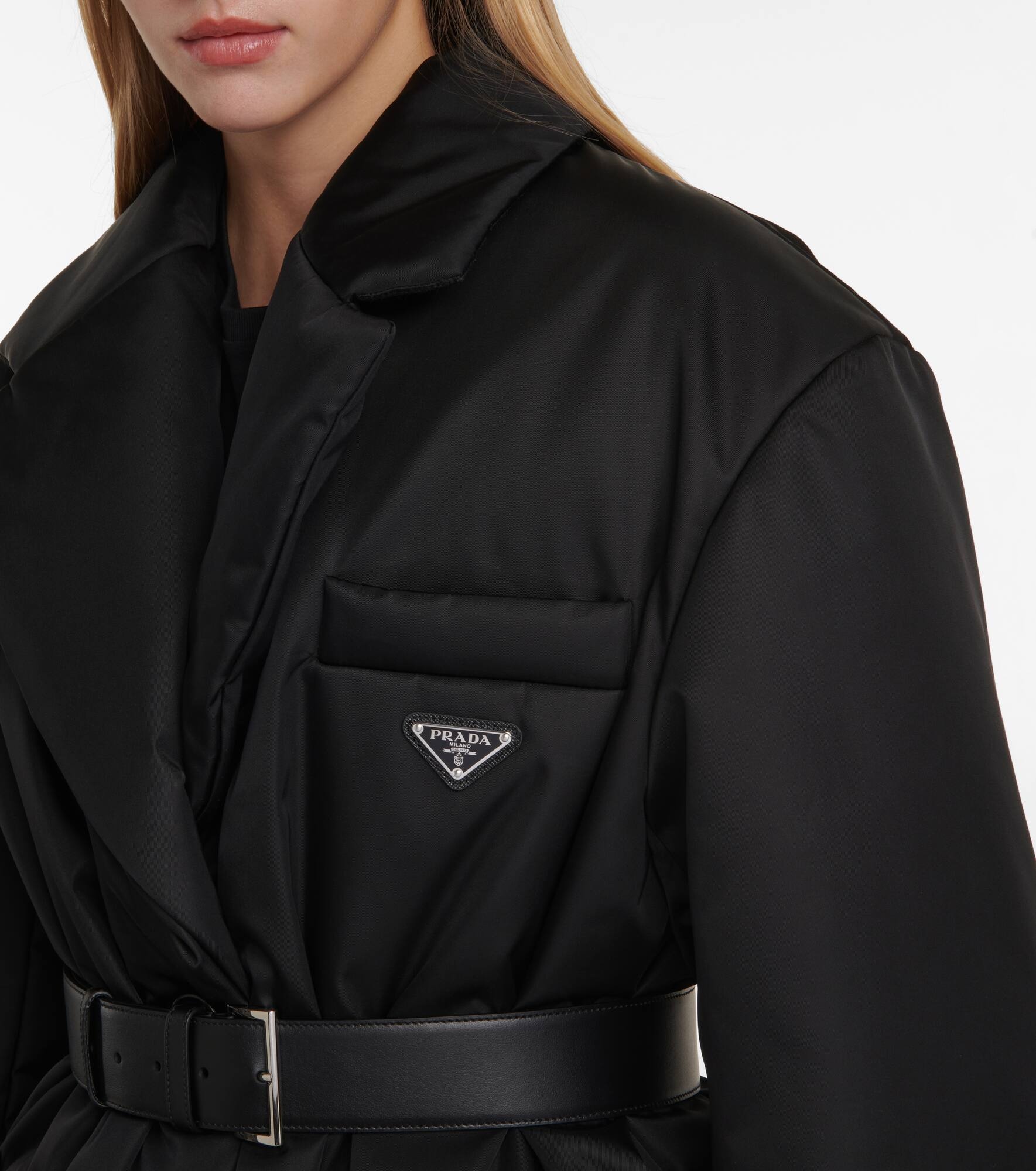 Re-Nylon belted padded jacket - 4