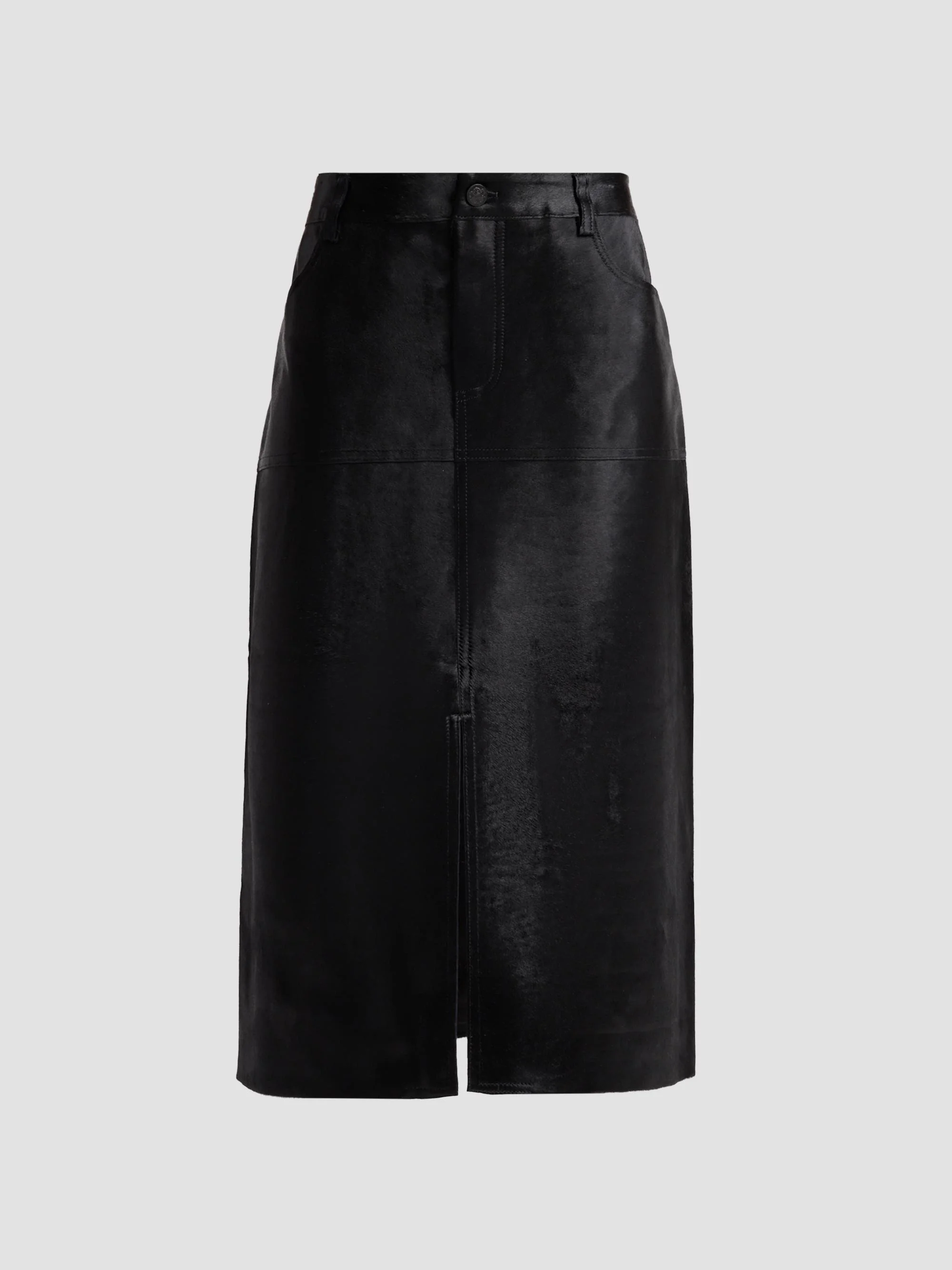 Women's Cindy Calf Hair Pencil Skirt - Black - 1