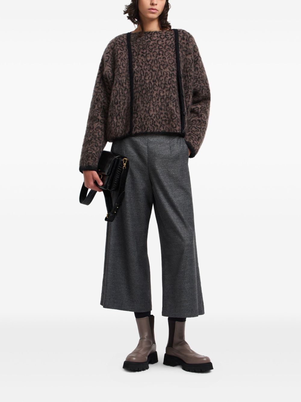 leopard-pattern cardigan - 2