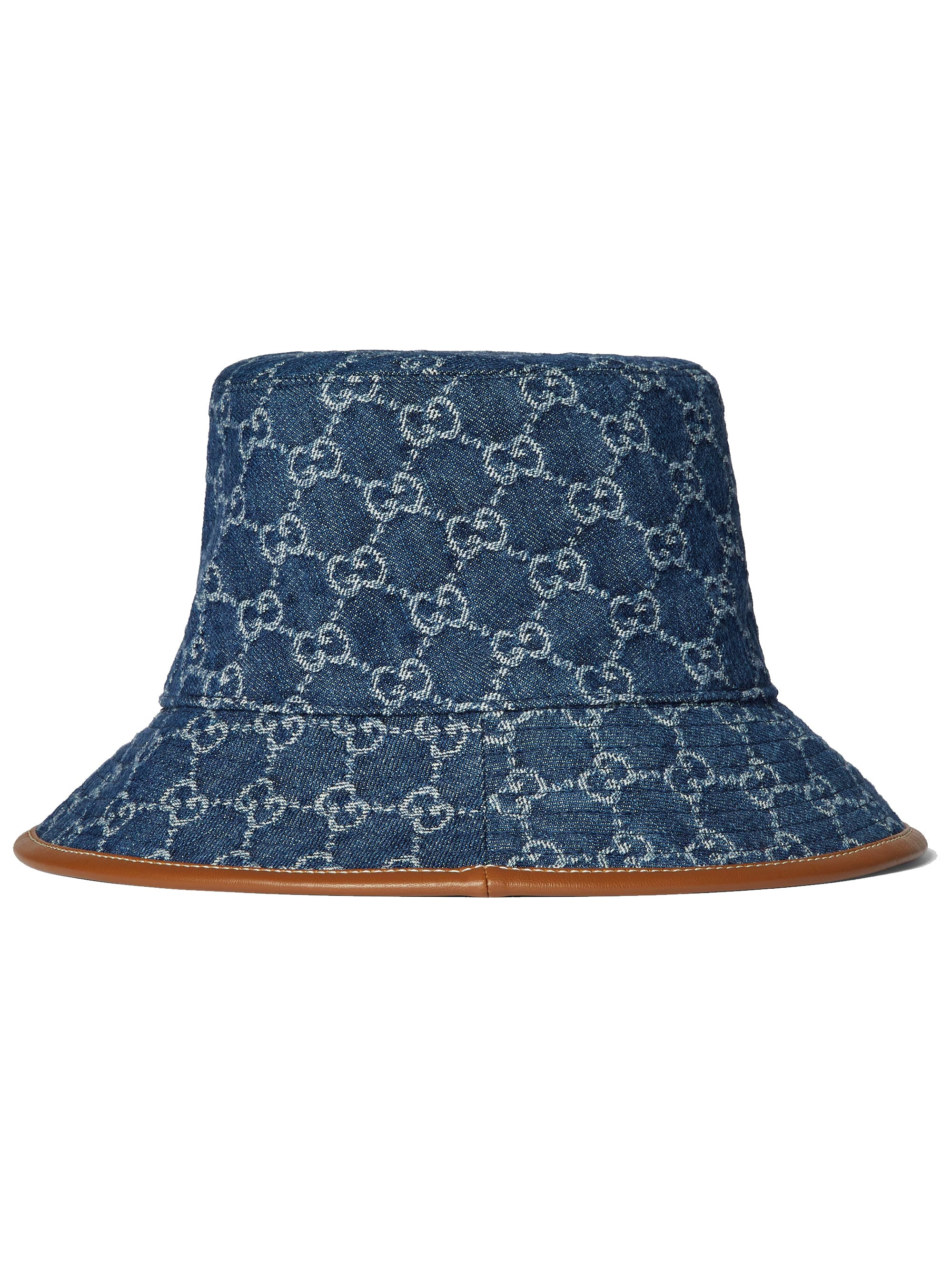 Gucci Men Gg Denim Bucket Hat - 2