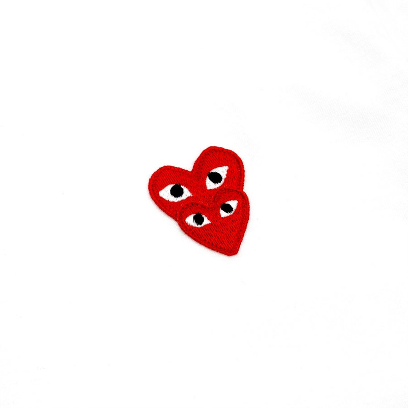 Comme des Garçons PLAY DOUBLE HEART S/S T-SHIRT outlook