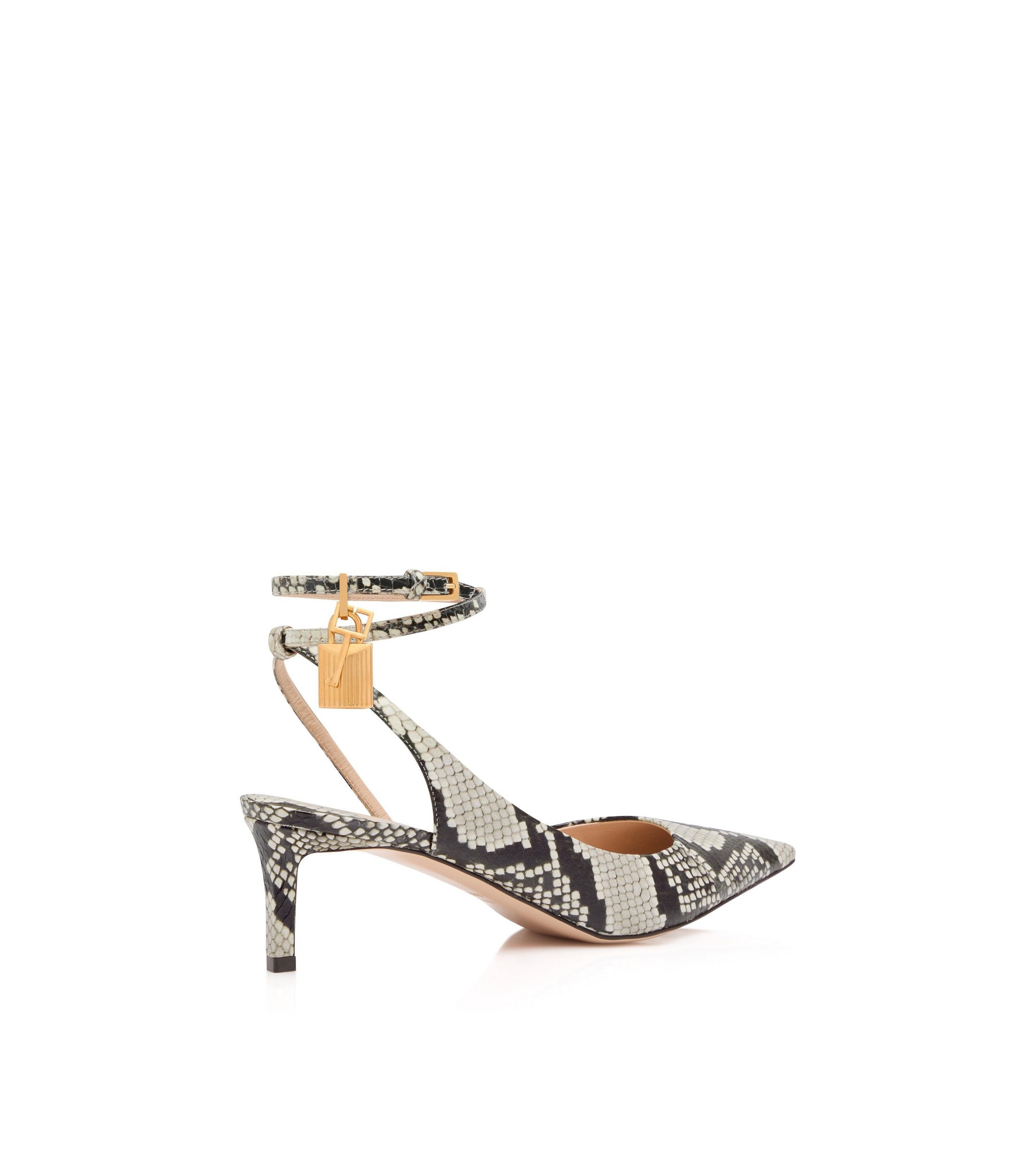 PRINTED PYTHON PADLOCK SLINGBACK - 3