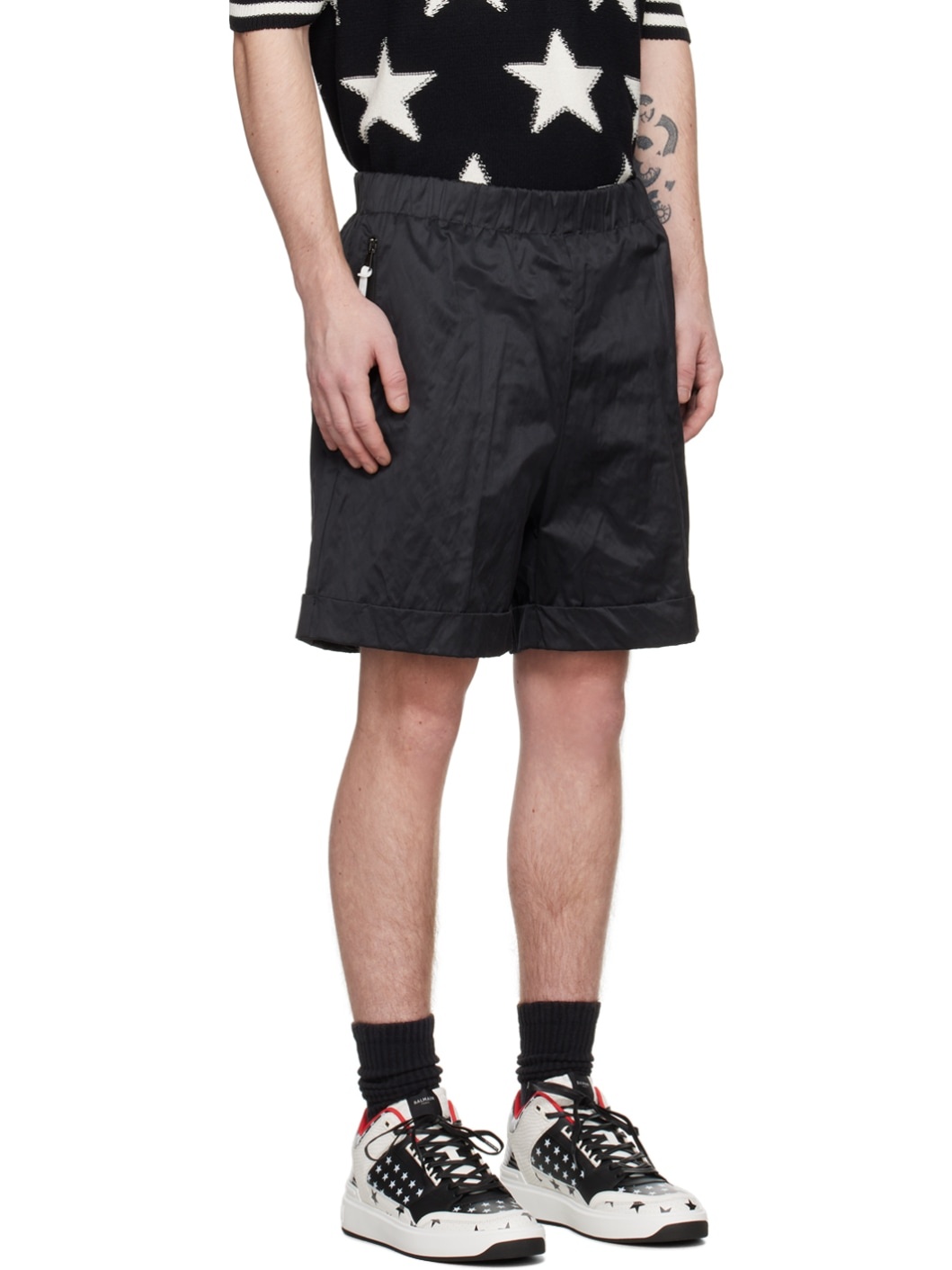 Black Patch Shorts - 2