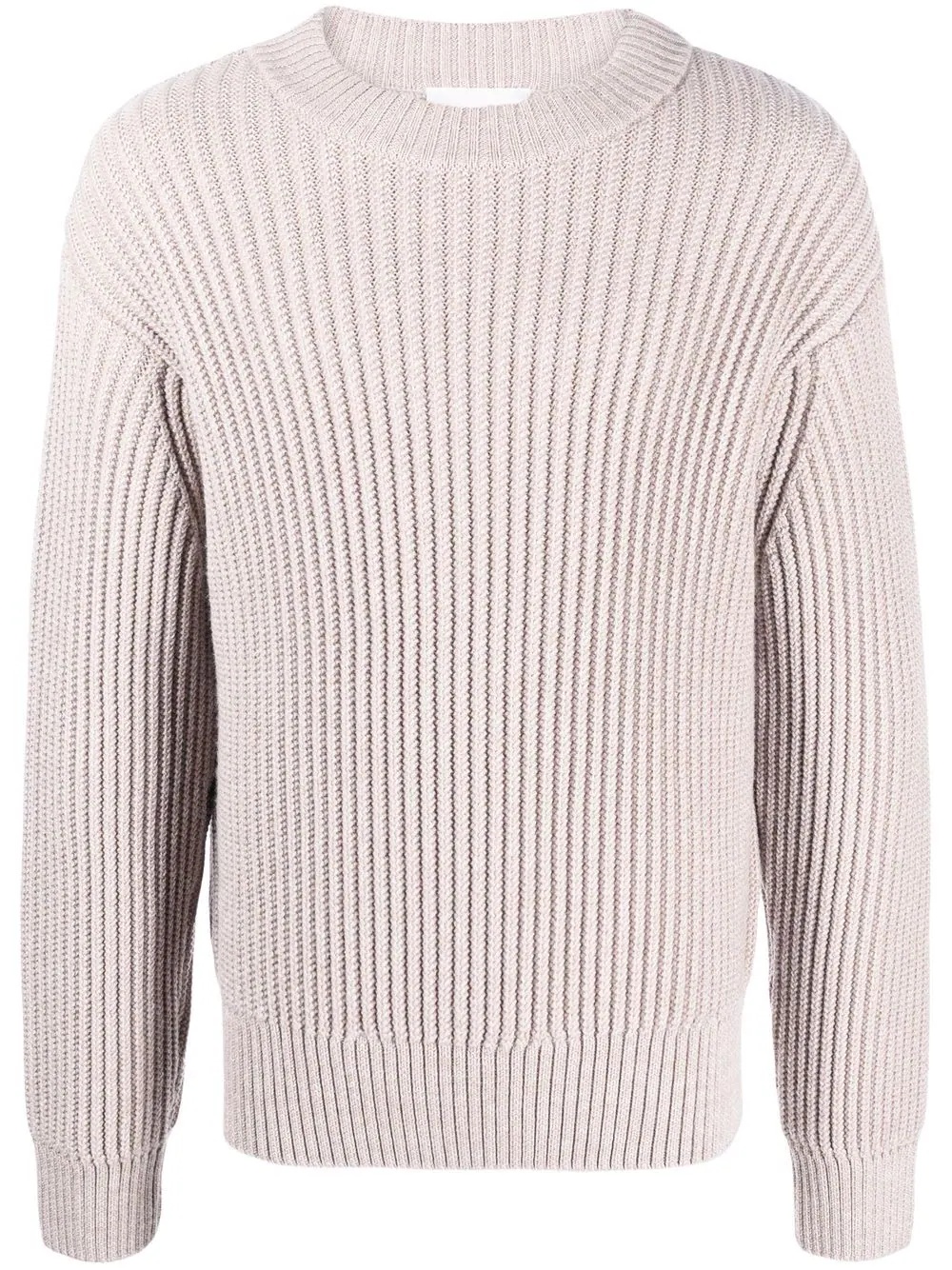 ribbed-knit crew-neck jumper - 1