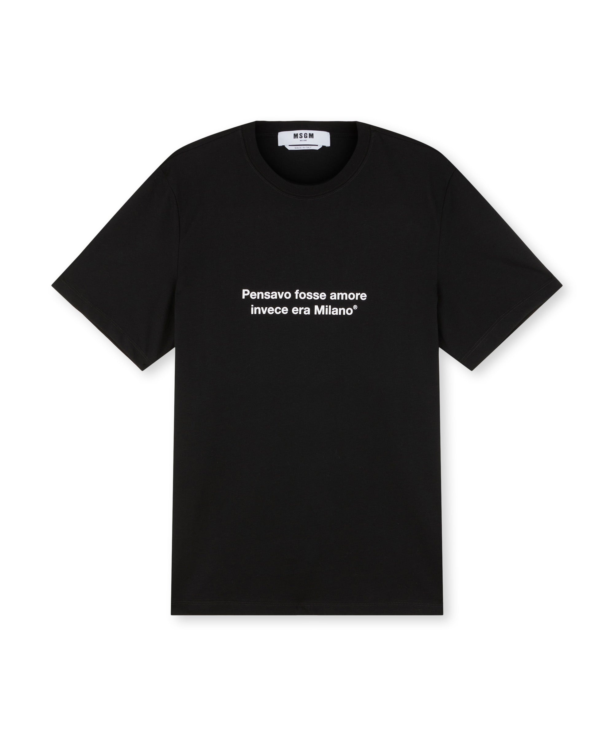 T-shirt quote "Pensavo fosse amore invece era Milano" - 3