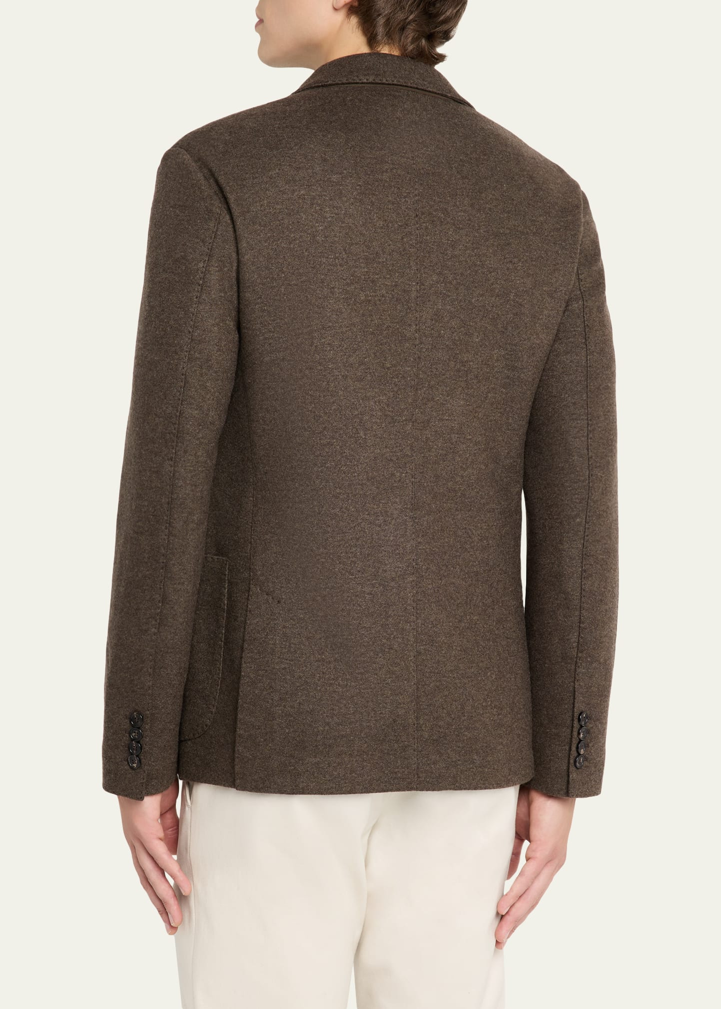 Men's Cashmere Single-Breasted Sweater Jacket - 3